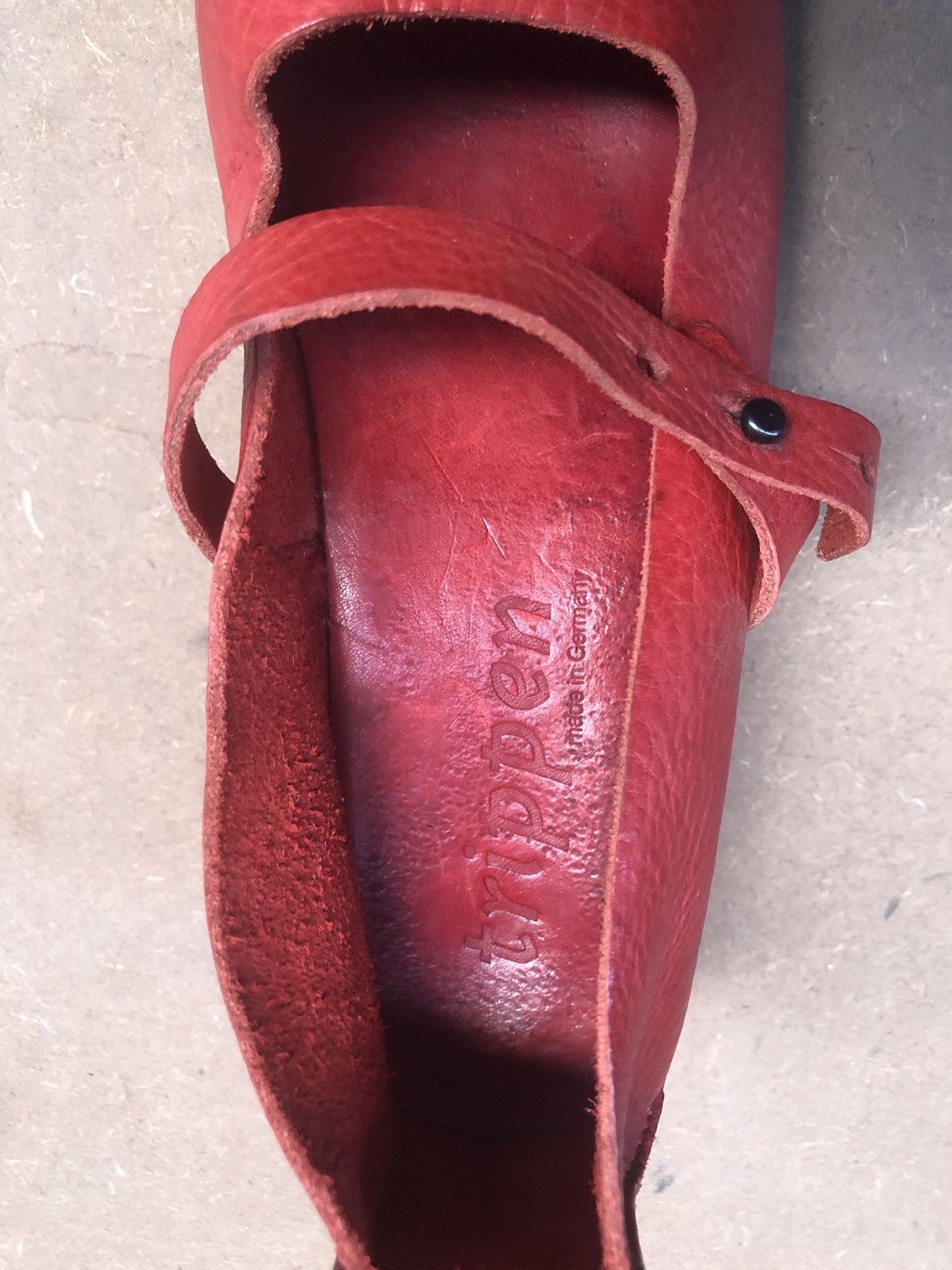 Trippen Trippen Red Calfskin Leather Women’s Mary Jane shoes size 39 Size US 8 / IT 38 - 10 Thumbnail