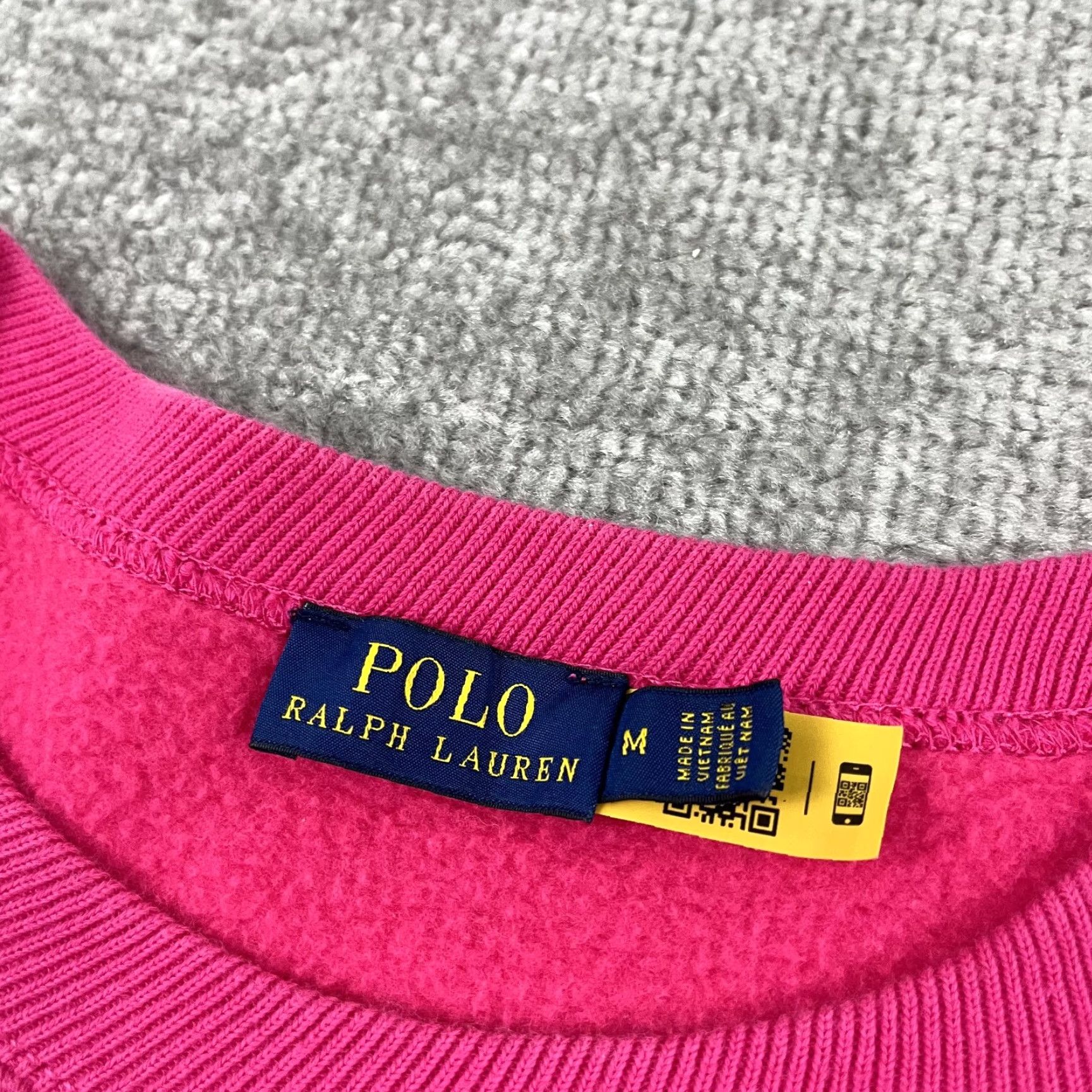 Polo Ralph Lauren Polo Ralph Lauren Sweatshirt Womens Medium Pink Logo Spellout Crew Neck Pullover Size M / US 6-8 / IT 42-44 - 3 Thumbnail