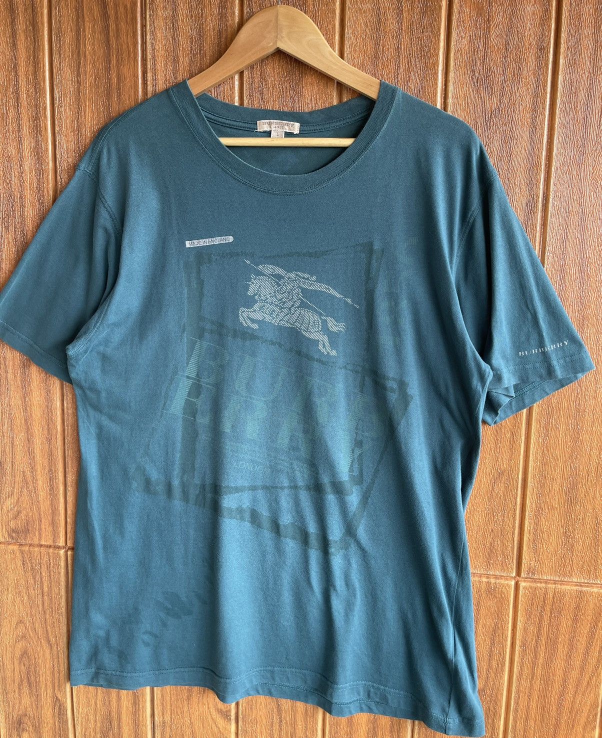 Burberry 💢BURBERRY💢Big Logo Horseferry House Tshirt Size US L / EU 52-54 / 3 - 2 Thumbnail