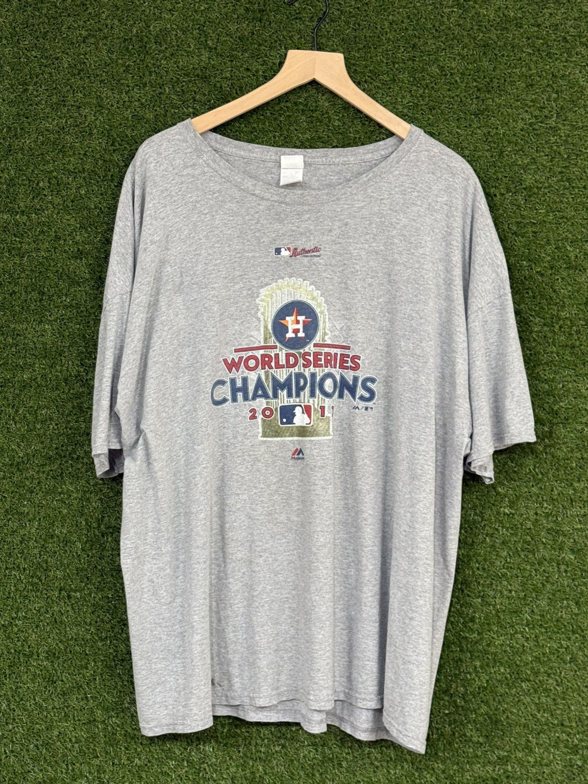 MLB Houston Astros MLB Grey 3XL Champion Baseball Tee Size US XXL / EU 58 / 5 - 1 Thumbnail