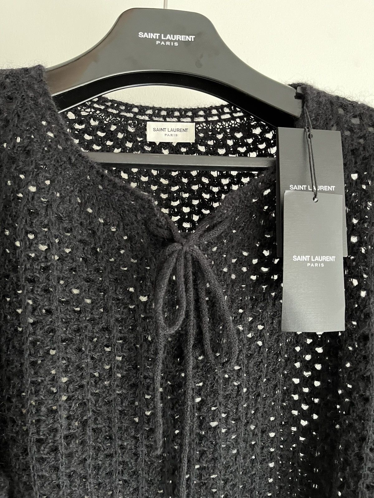 Saint Laurent Paris Rare Super Runway Saint Laurent Trashed Celebrity Sweater Size US XL / EU 56 / 4 - 21 Thumbnail