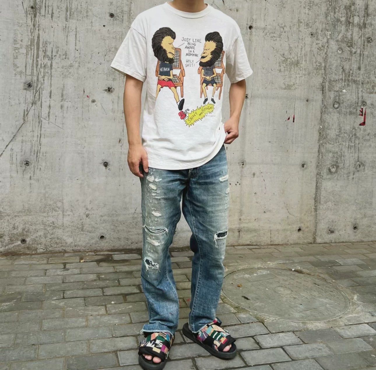 Saint Michael Saint Michael Saint Michael Joint Bape 23ss ape-man short Size US XXL / EU 58 / 5 - 2 Thumbnail