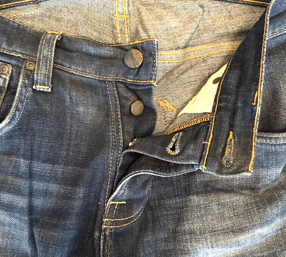Nudie Jeans Nudie Jeans Button Fly Grim Tim Revelation Blue 30/32 Size US 30 / EU 46 - 2 Thumbnail