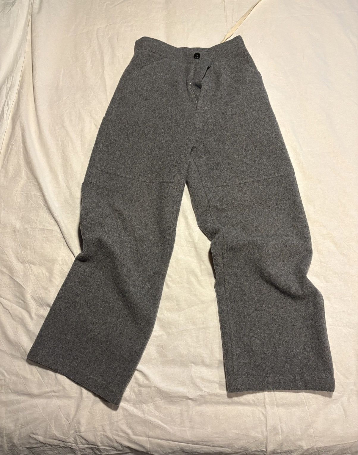 Jil Sander Jil Sander thick wool wide leg trousers. Size US 30 / EU 46 - 1 Thumbnail
