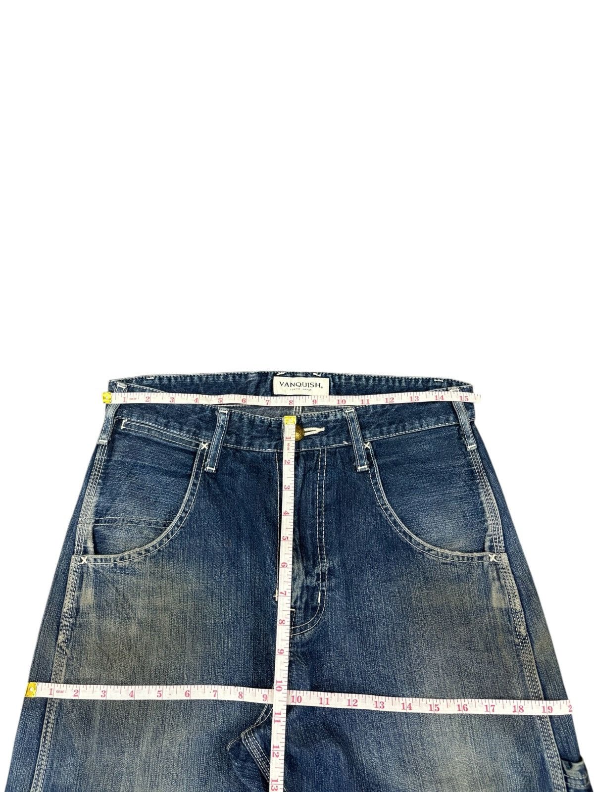 Vanquish Vintage Japanese Vanquish Mud Wash Distress Carpenter Jeans Size US 31 - 10 Thumbnail