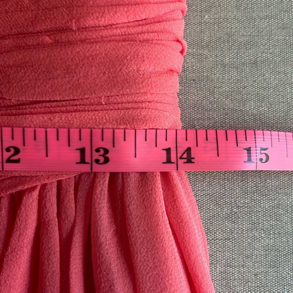 Other Marchesa Notte Womens 8 100% Silk Cocktail Dress Pink Pleate Size M / US 6-8 / IT 42-44 - 15 Thumbnail
