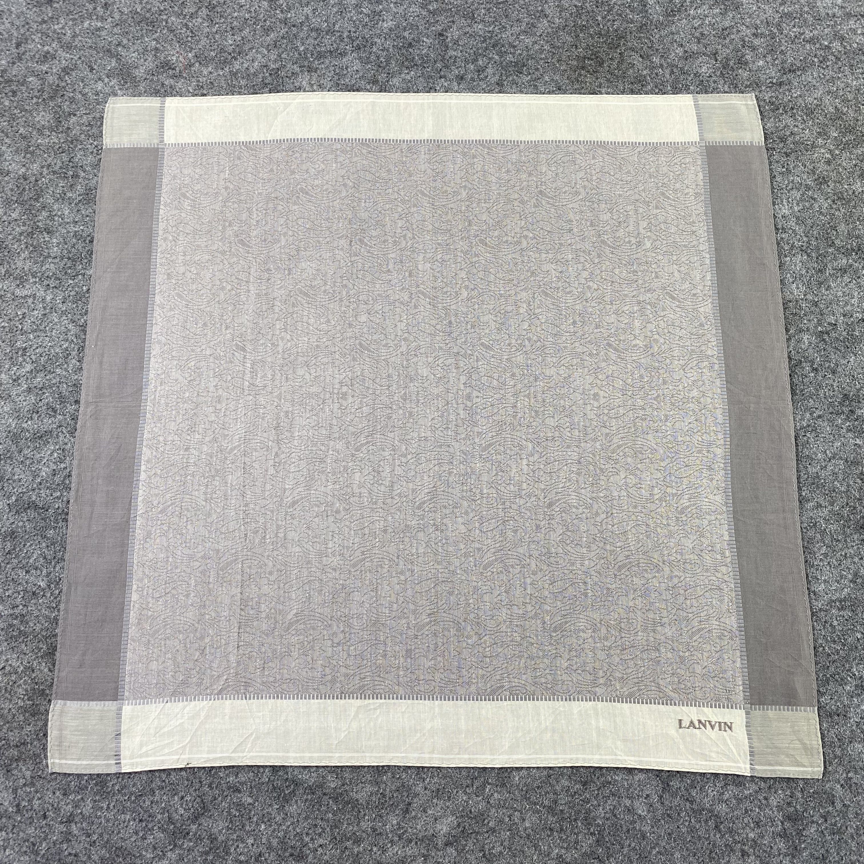 Lanvin × Vintage Lanvin Handkerchief / Bandana / Neckerchief /Headscarf-B1125 Size ONE SIZE - 3 Thumbnail
