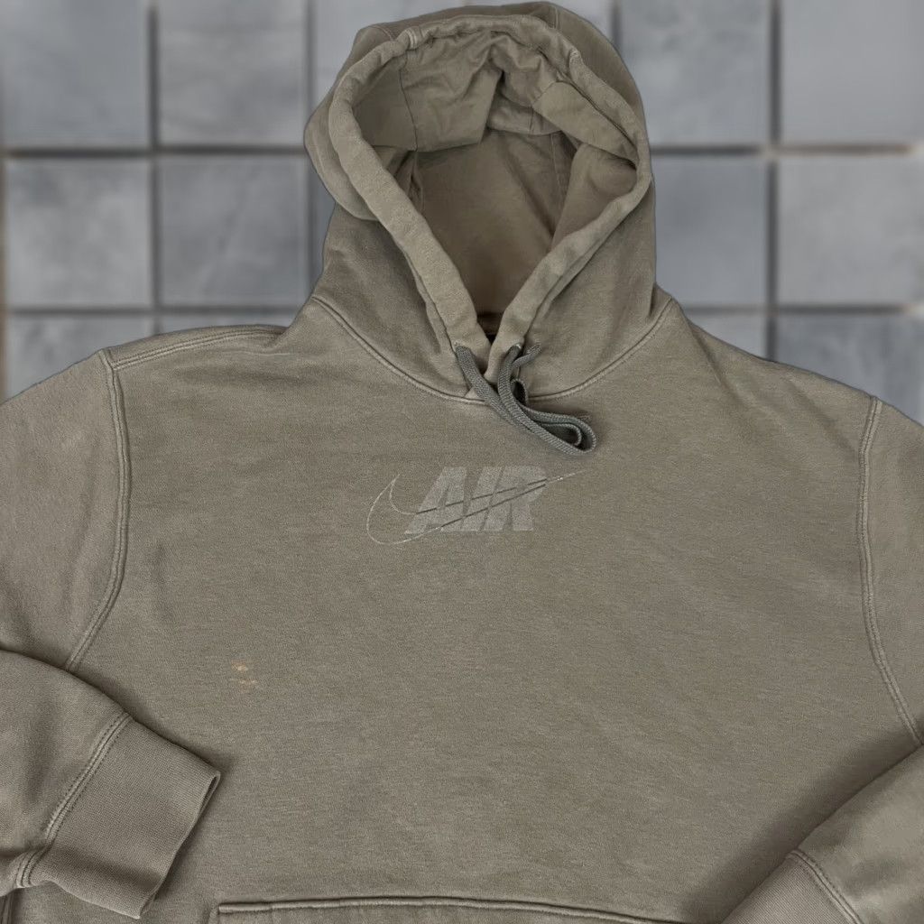 Nike VINTAGE Nike Hoodie Mens M Brown Sweatshirt Long Sleeve Pullover Hooded Graphic Print Swoosh Logo Size US M / EU 48-50 / 2 - 1 Thumbnail