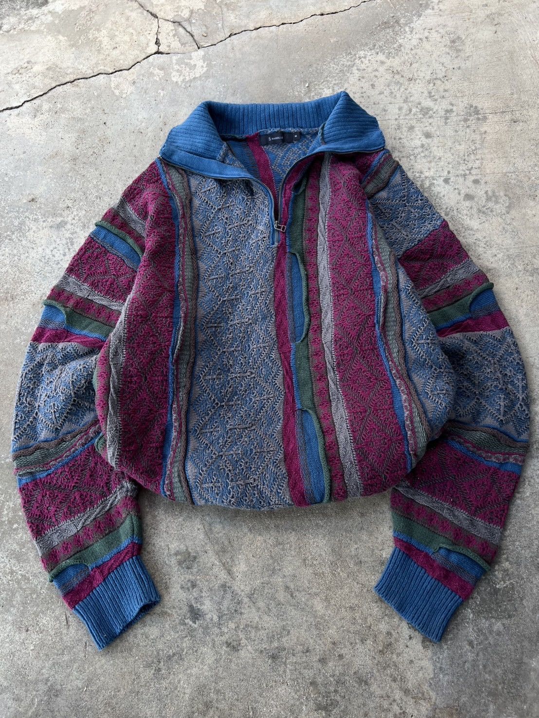 Vintage Coogi Style Sweater Half Zip Japanese Brand Size US M / EU 48-50 / 2 - 2 Thumbnail