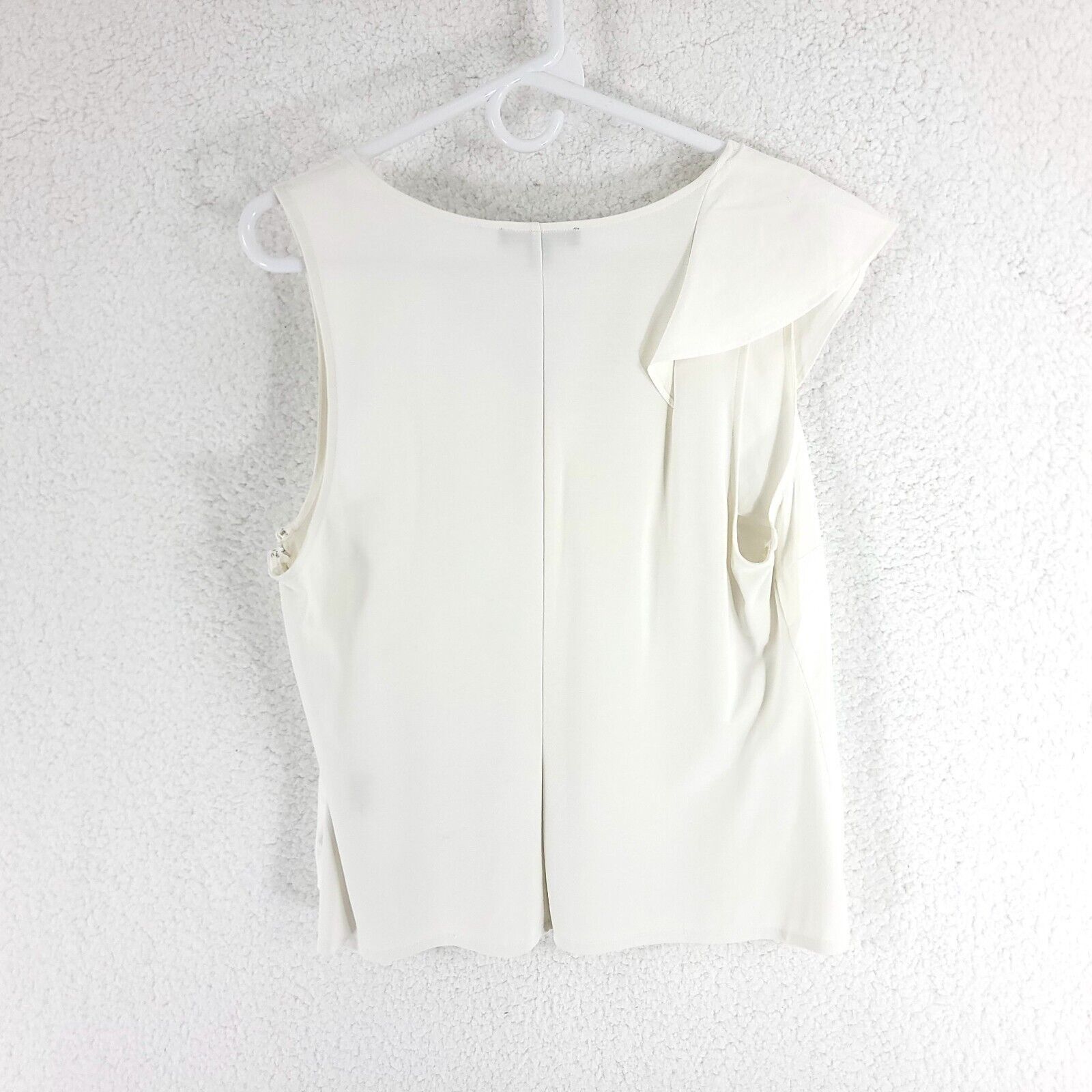 I.N.C INC International Concepts XL White Stretchy Material Ruffle Size XL / US 12-14 / IT 48-50 - 4 Thumbnail