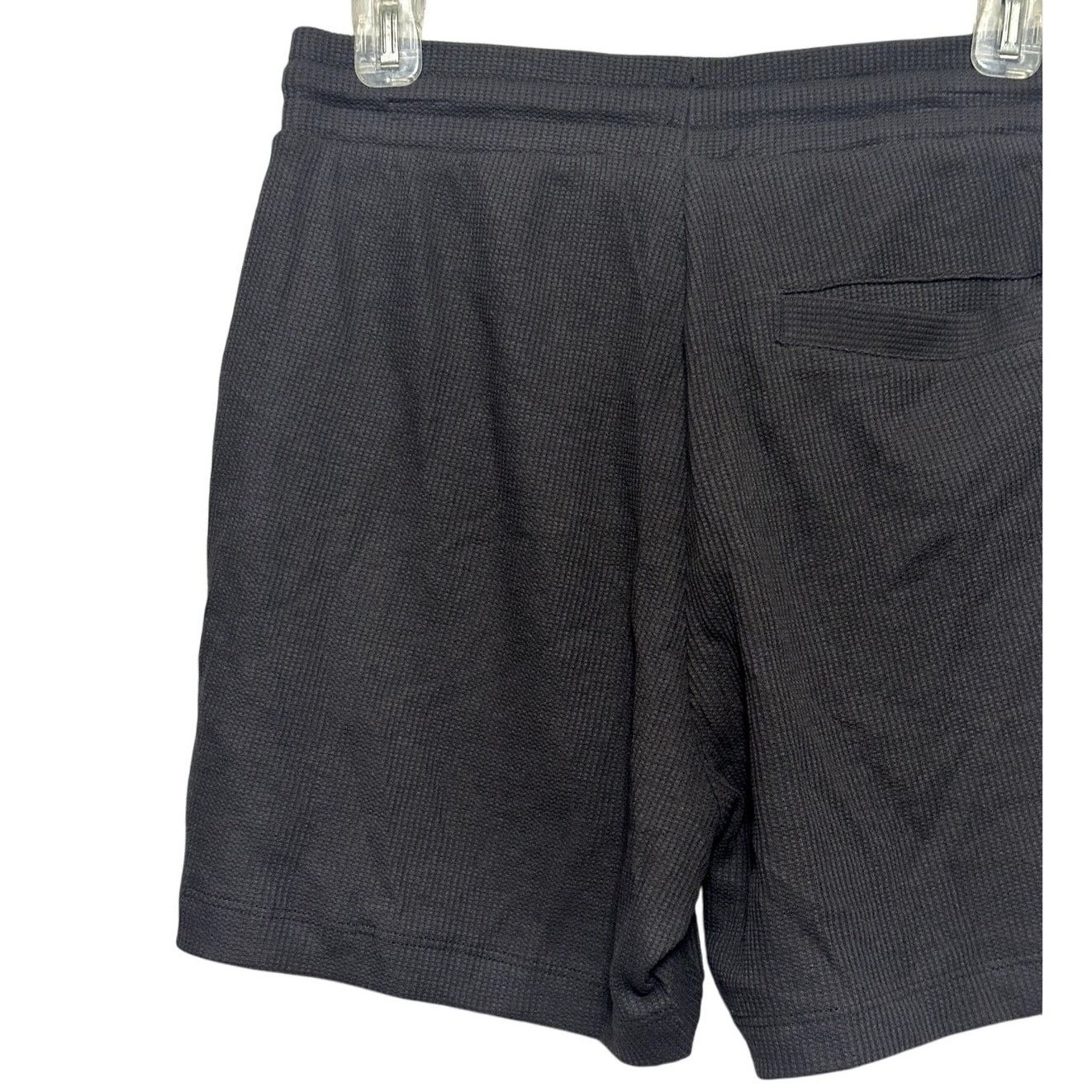 Asos ASOS Casual Shorts Pull On Drawstring EWaffle Knit Black S Size US 32 / EU 48 - 5 Thumbnail