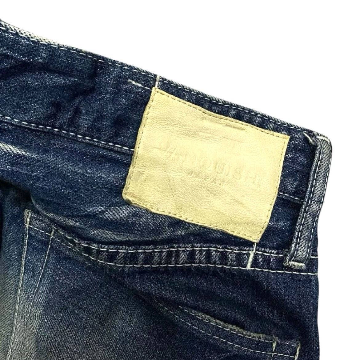 If Six Was Nine × Japanese Brand × Le Grande Bleu (L.G.B.) 2000s Vanquish Distressed Faded Bootcut Flared Jeans Y2k Lgb Size US 31 - 3 Thumbnail