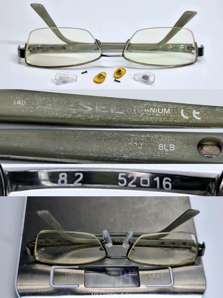 Diesel DIESEL DV-3508J Titanium Half-Rim Glasses Japan Made Mint Size ONE SIZE - 4 Thumbnail