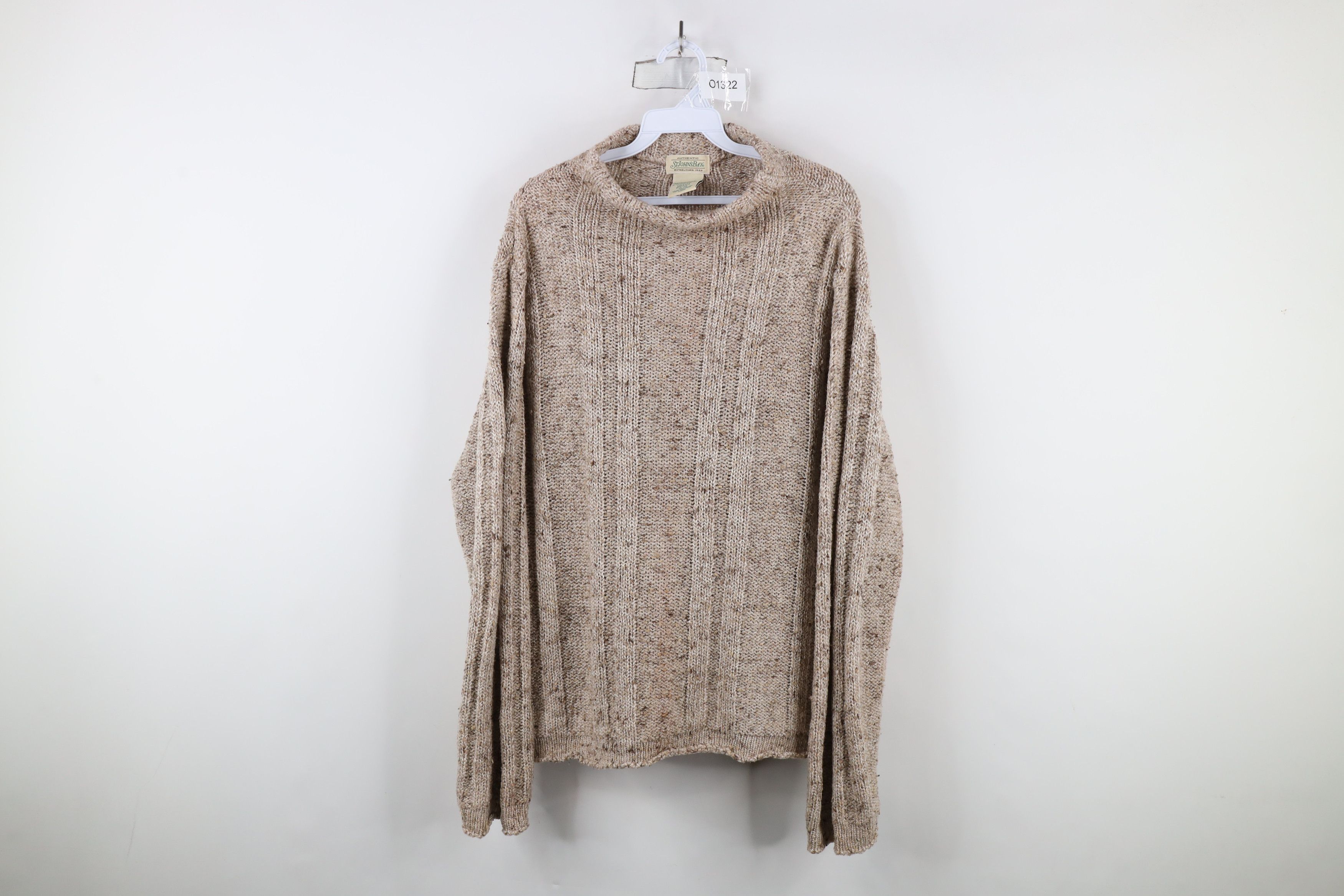 Vintage Vintage 90s Streetwear Marled Ribbed Knit Sweater Brown Size XL / US 12-14 / IT 48-50 - 1 Thumbnail