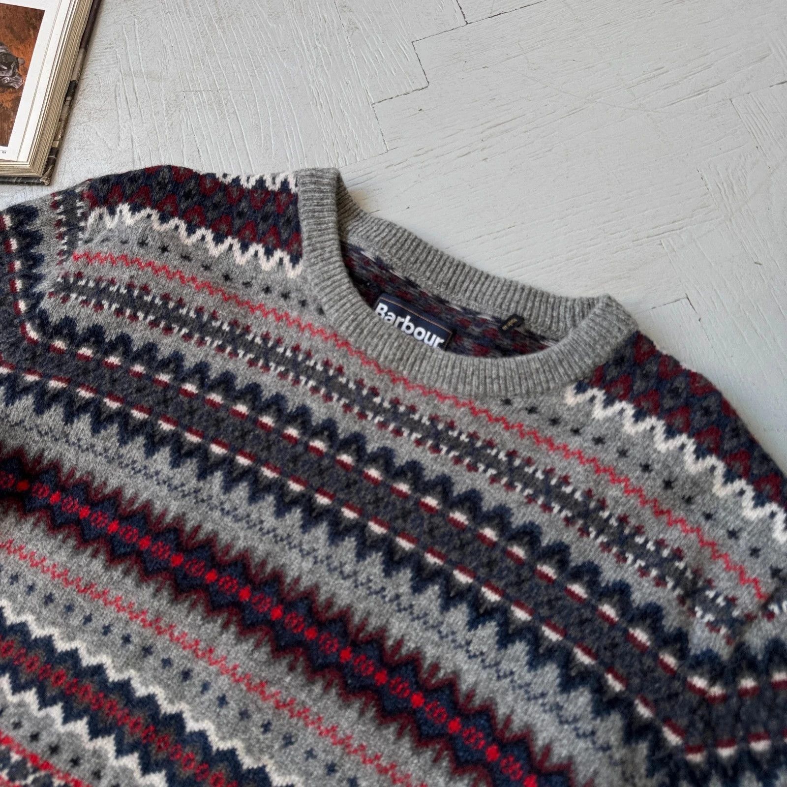 Barbour Barbour Chunky Knit Pure Wool Sweater Size US XL / EU 56 / 4 - 4 Thumbnail