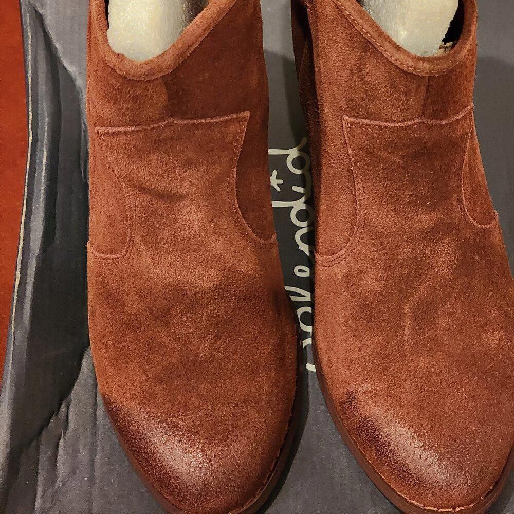 Splendid Splendid Eloise Suede Distressed Leather Bootie Raisin Color Size US 9 / IT 39 - 2 Thumbnail