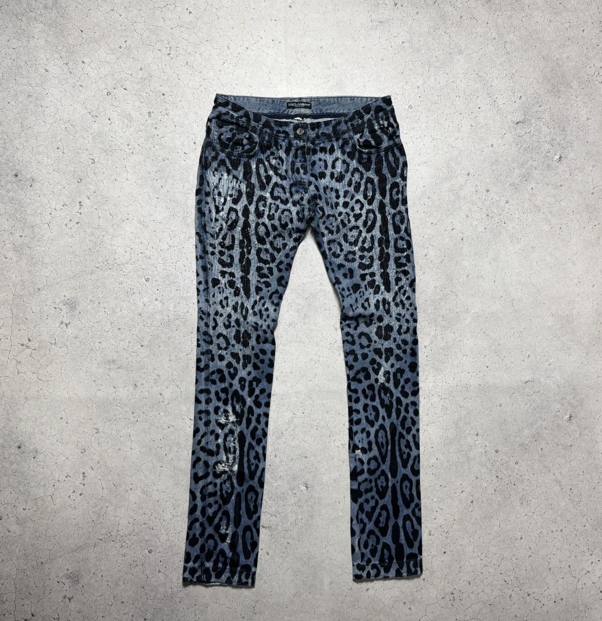 Dolce & Gabbana Dolce & Gabbana DG Leopard Luxury Women’s Denim Jeans Size 32" / US 10 / IT 46 - 3 Thumbnail