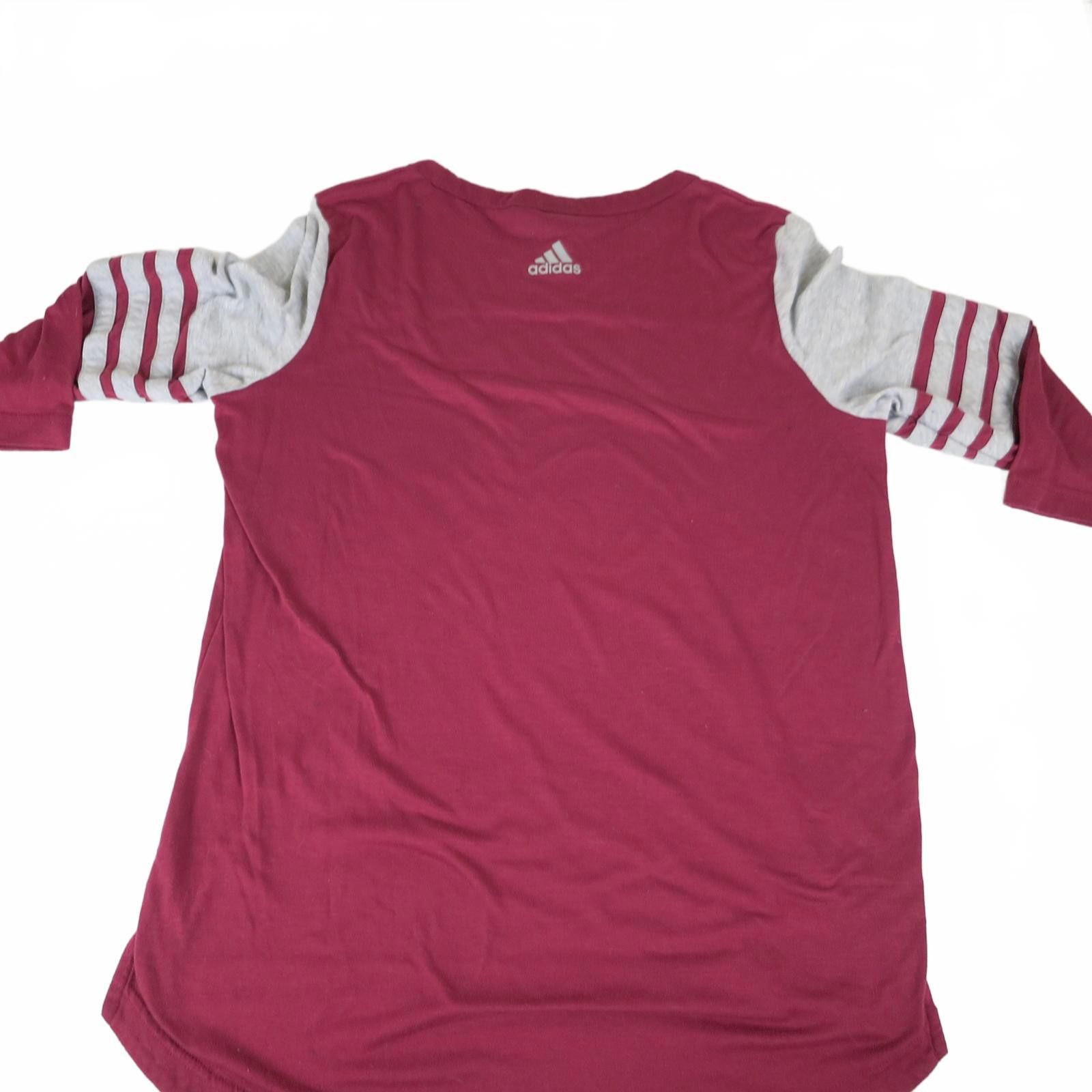 Adidas Women's Medium adidas Burgundy and Gray Tunic Shirt Size M / US 6-8 / IT 42-44 - 9 Thumbnail