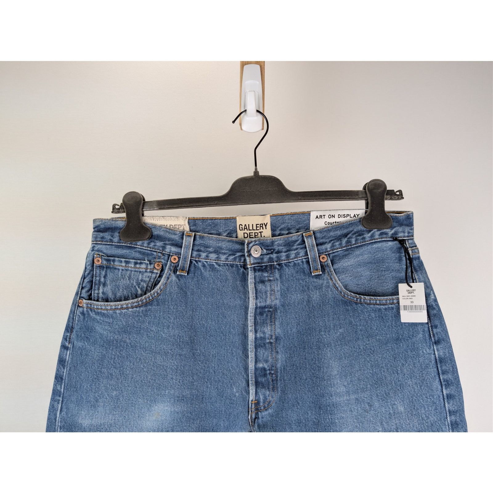 Gallery Dept. o1rshd1 5001 Denim Jeans in Blue Size US 33 - 3 Thumbnail