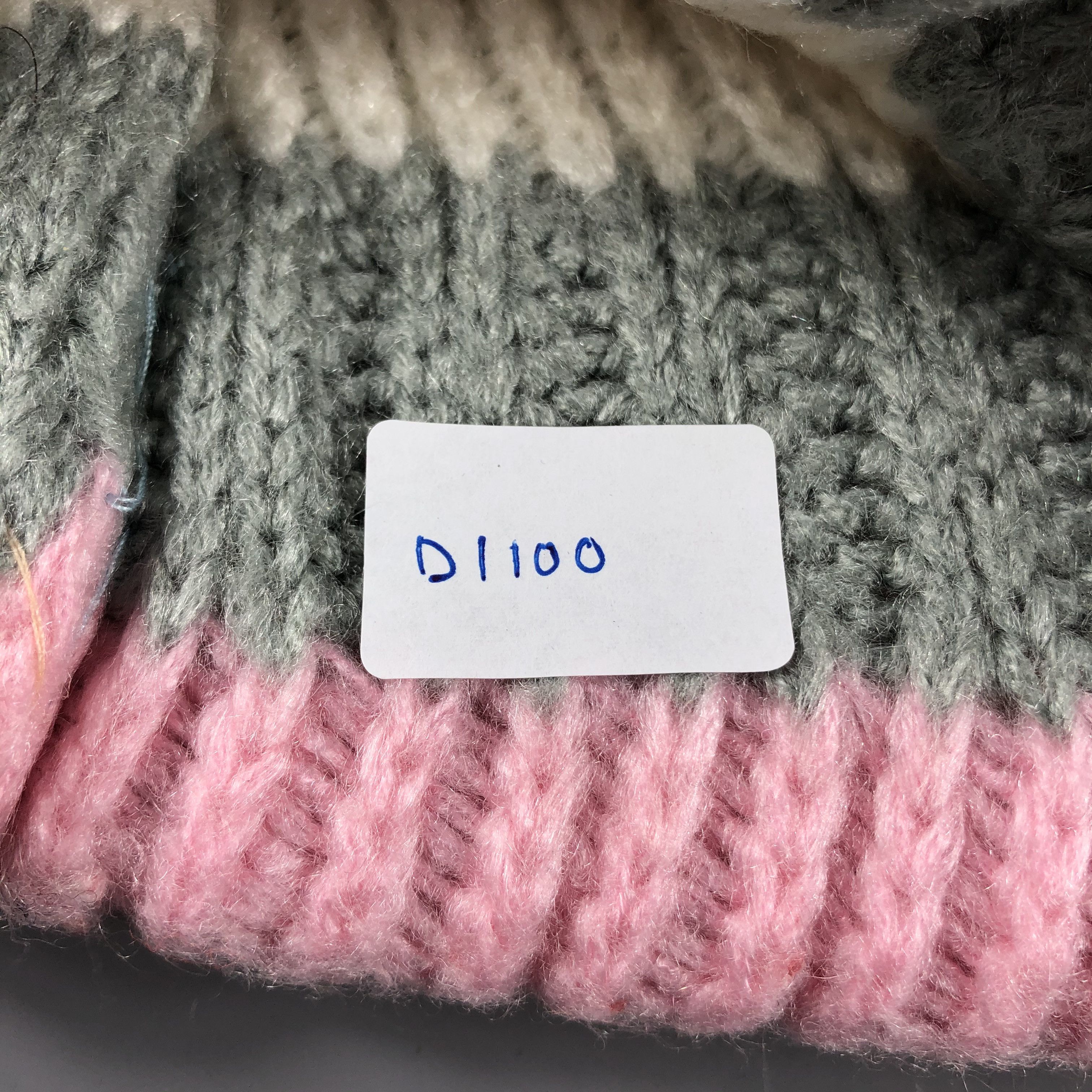 Japanese Brand × Vintage Womens Knit Stripe PomPom Beanie Snow Hat Snow Cap -D1100 Size ONE SIZE - 5 Thumbnail