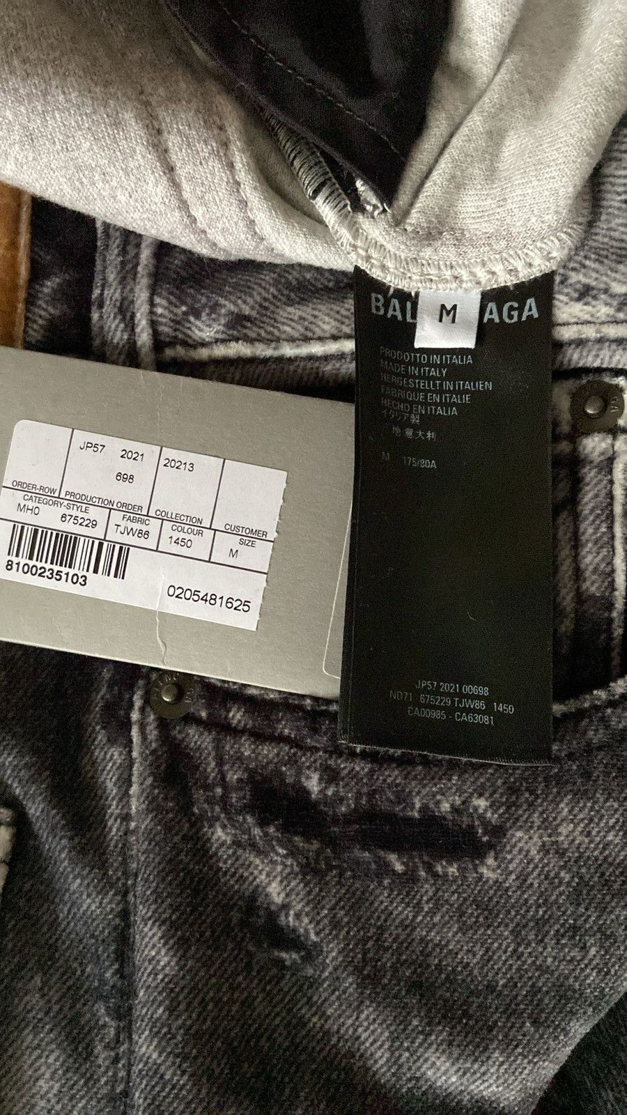 Balenciaga Balenciaga Trompe L'oeil Sweatpants Black/ Grey Sz. M Size US 32 / EU 48 - 9 Thumbnail