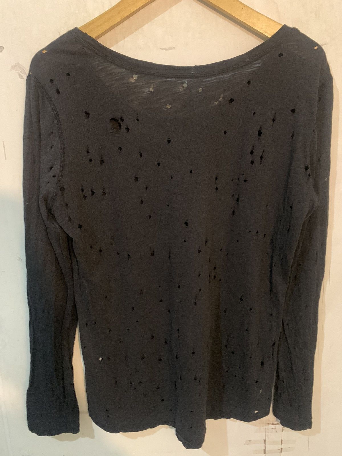 14th Addiction × Hysteric Glamour × If Six Was Nine Distressed Long Sleeve inspired Rick Owens Size US M / EU 48-50 / 2 - 4 Thumbnail