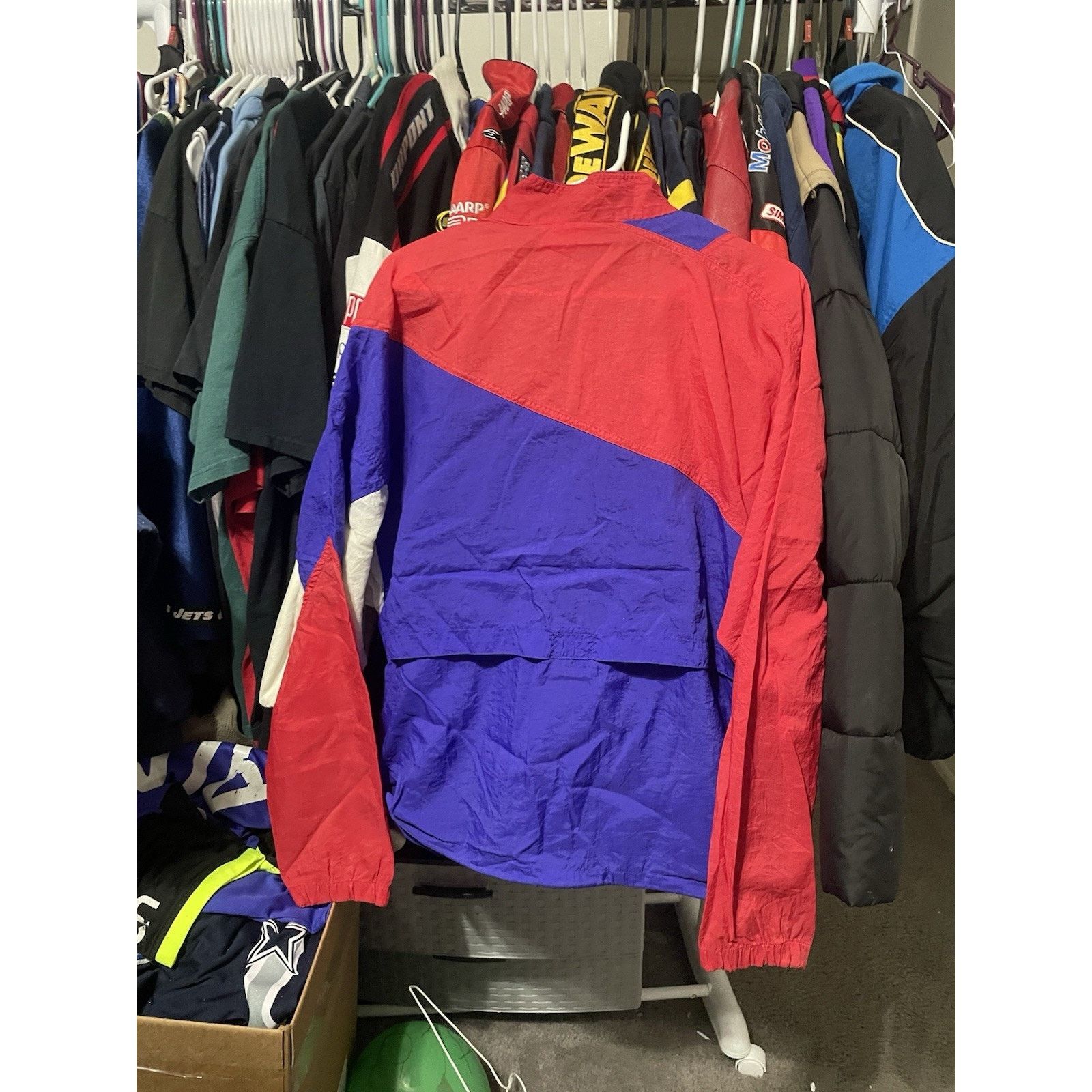 Nike Size M-Vintage 90s NIKE Windbreaker Red/Blue/White Jacket Size US M / EU 48-50 / 2 - 2 Thumbnail
