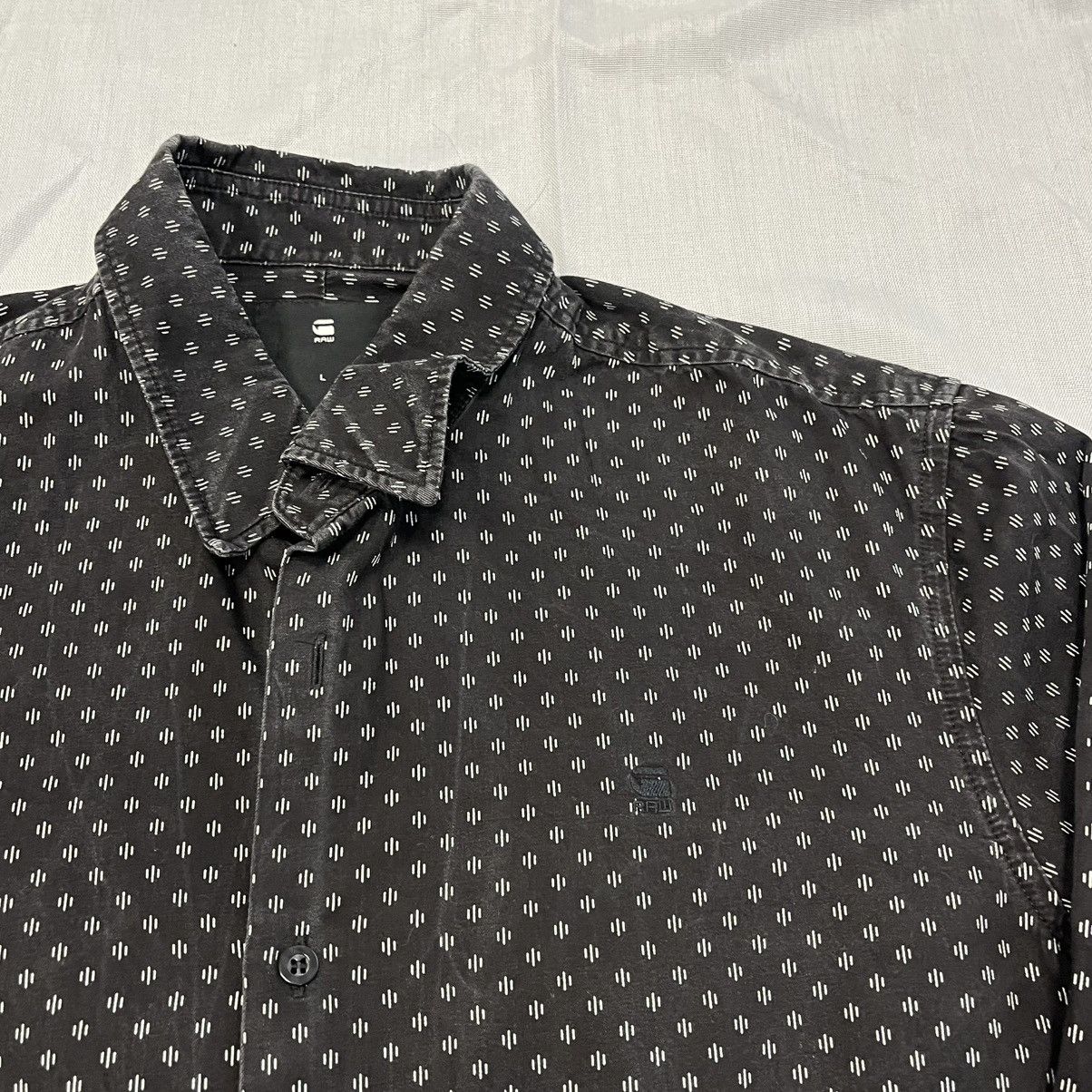 G-Star Black and white G-Star Raw denim shirt Size US L / EU 52-54 / 3 - 2 Thumbnail