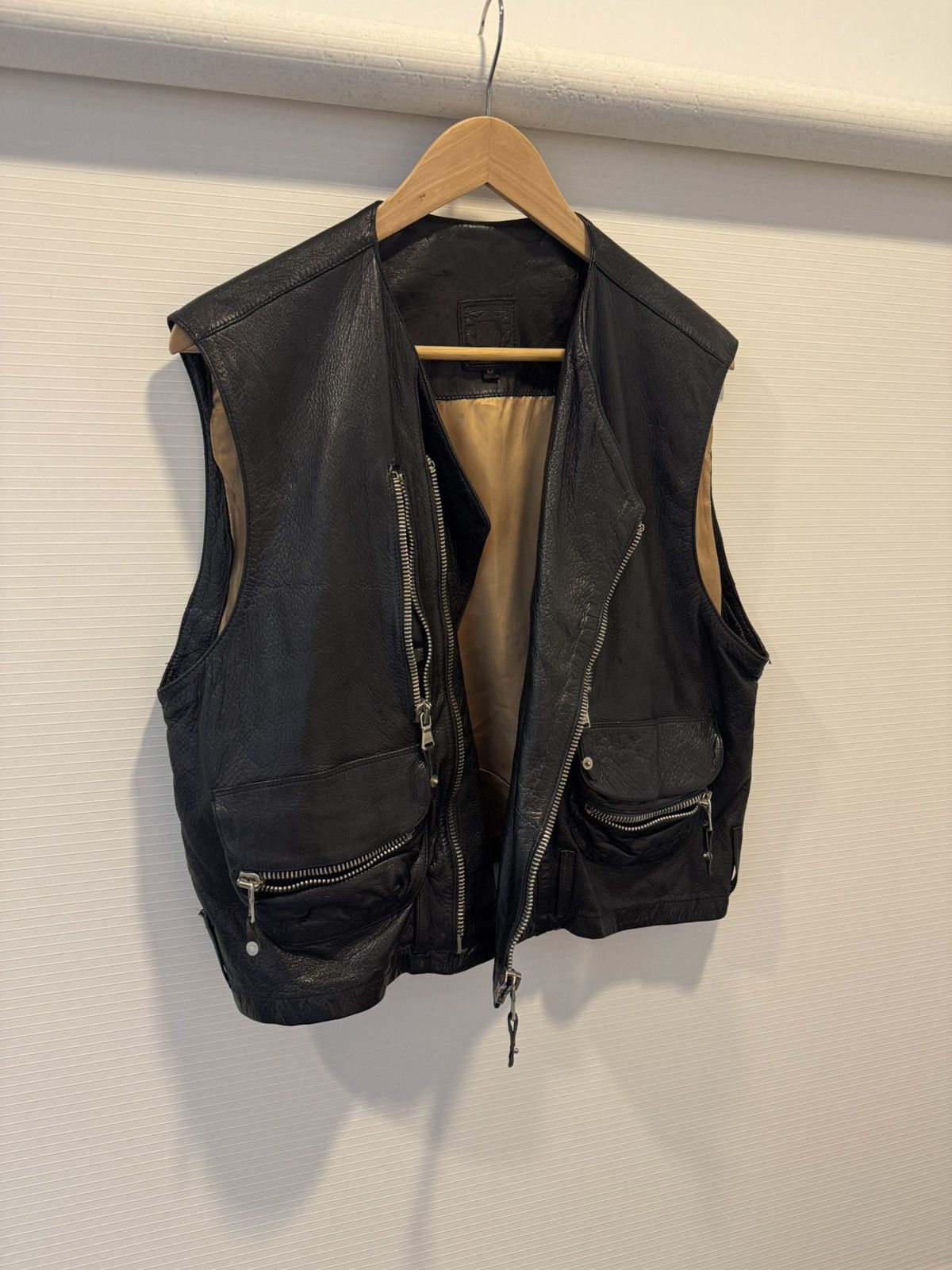 Vintage Garage Multi zip leather vest Size US M / EU 48-50 / 2 - 6 Thumbnail