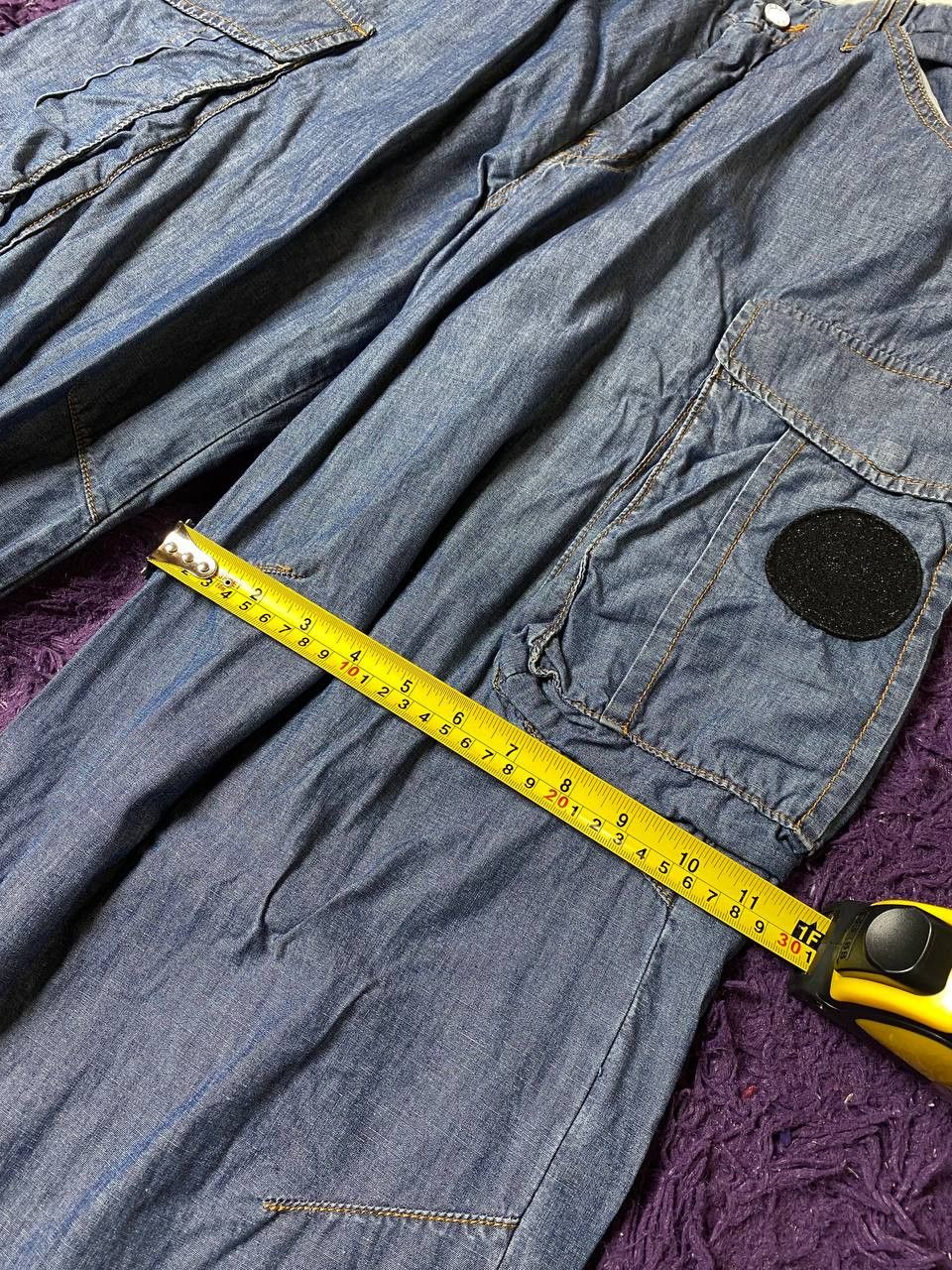 Ferre Vintage 90s Ferre Jeans crazy cargo denim pants with zippers Size 34" / US 12 / IT 48 - 9 Thumbnail