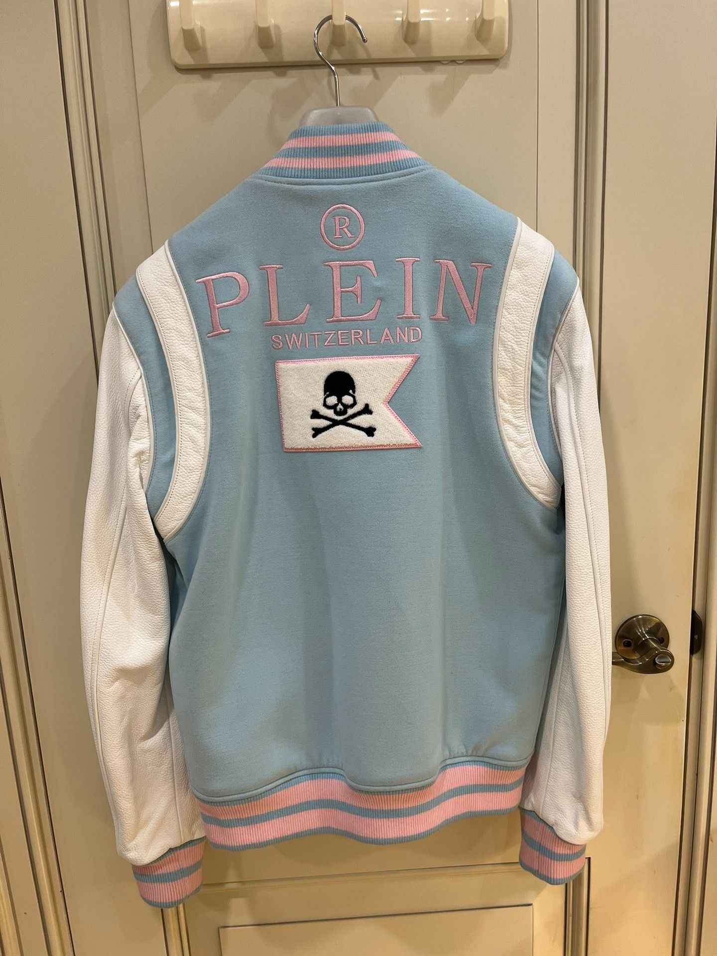 Philipp Plein Philipp Plein Pink Blue Baseball Jacket Size US S / EU 44-46 / 1 - 7 Thumbnail