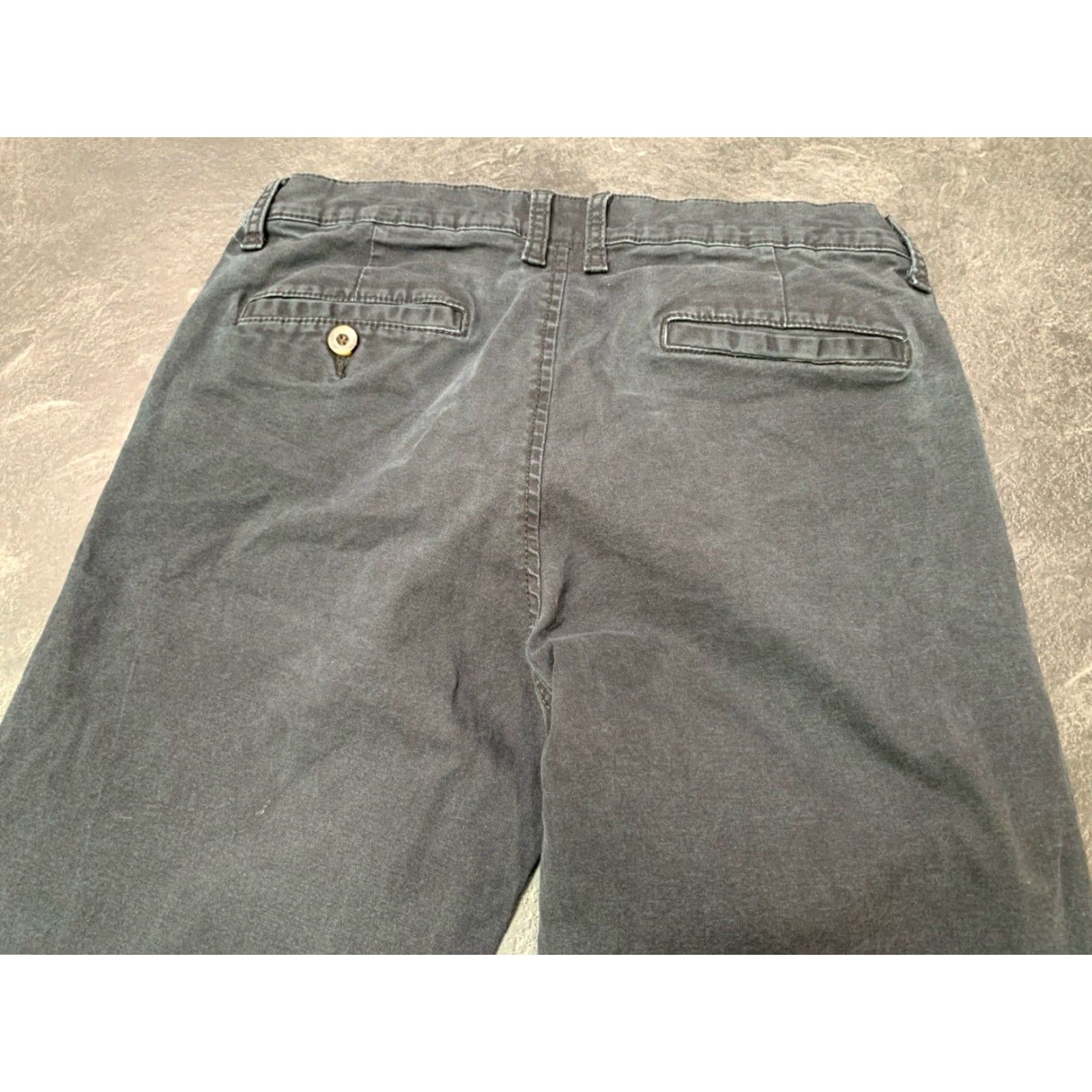 Vintage VINTAGE Arizona Men's Chino Pants 29x32 Black Slim Skinny Belt Loops 98% Cotton 2% Spandex Front Flat Front Button Closure Denim? Size US 29 - 8 Thumbnail