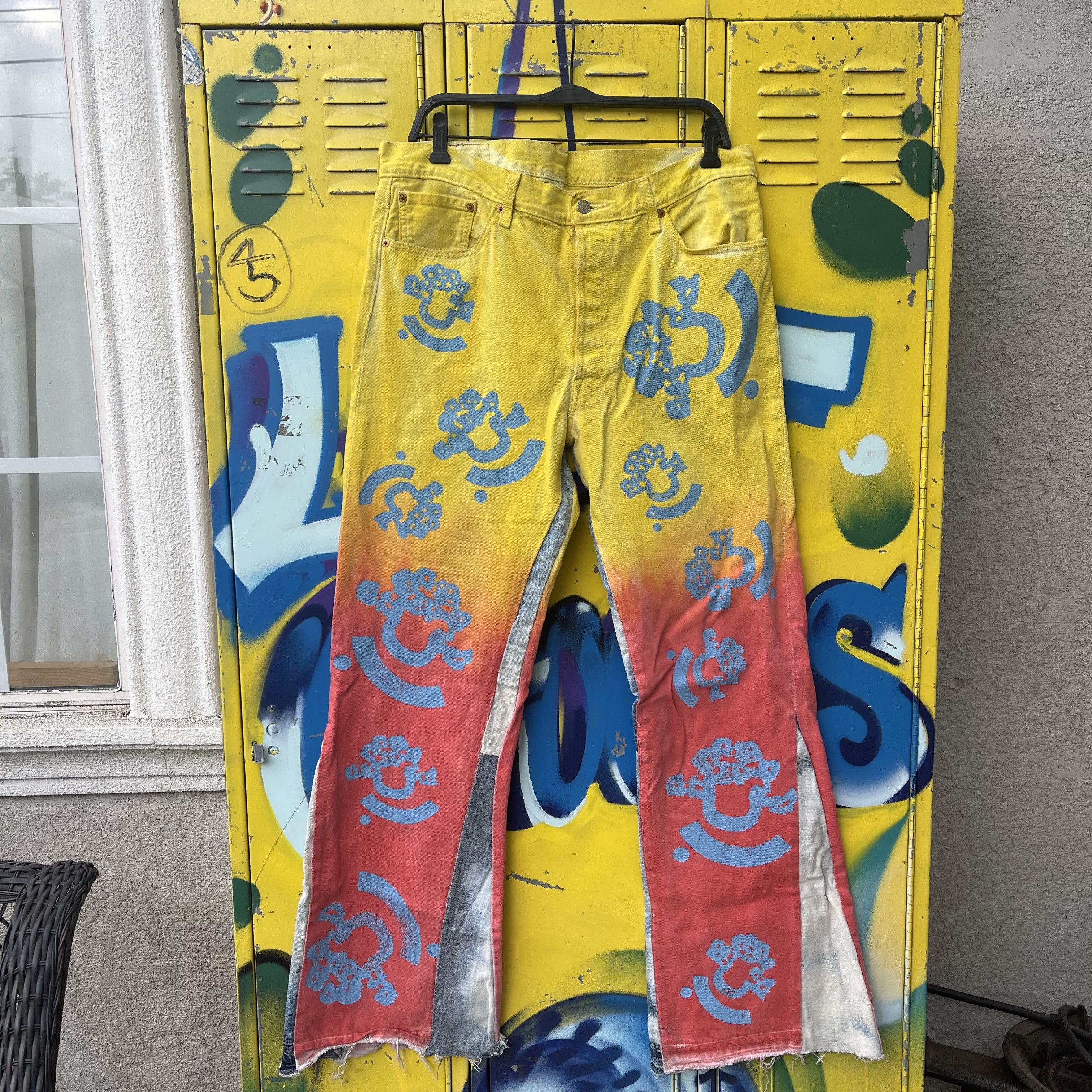 DENIM TEARS × Levi's Denim Tears x Levis Bstroy Customized to Flare Denim Pants Size US 36 / EU 52 - 1 Thumbnail