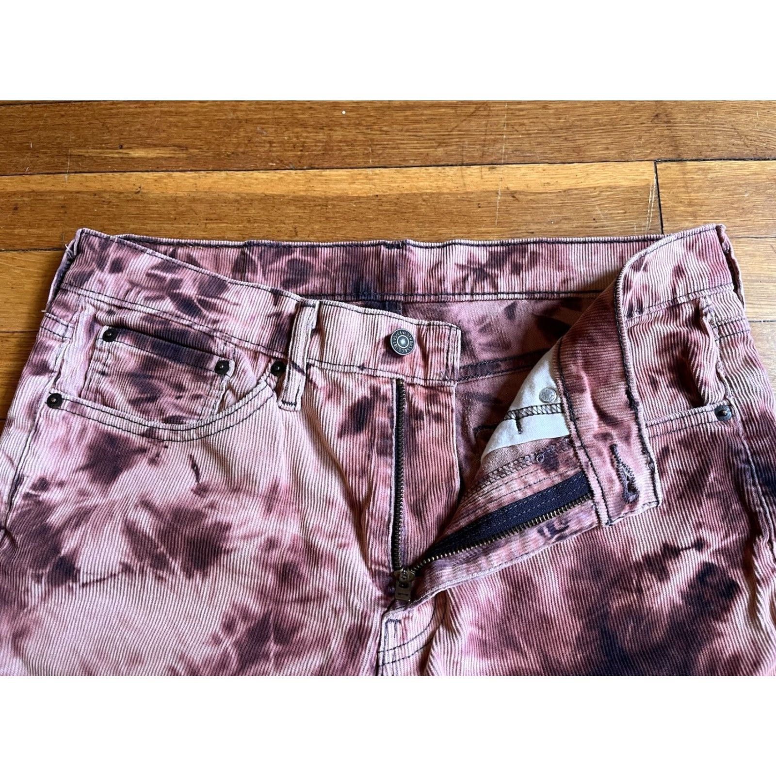 Levi's Levi’s 514 Corduroy Pants Tie Dye Men’s 31x32 Fuchsia Size US 31 - 4 Thumbnail