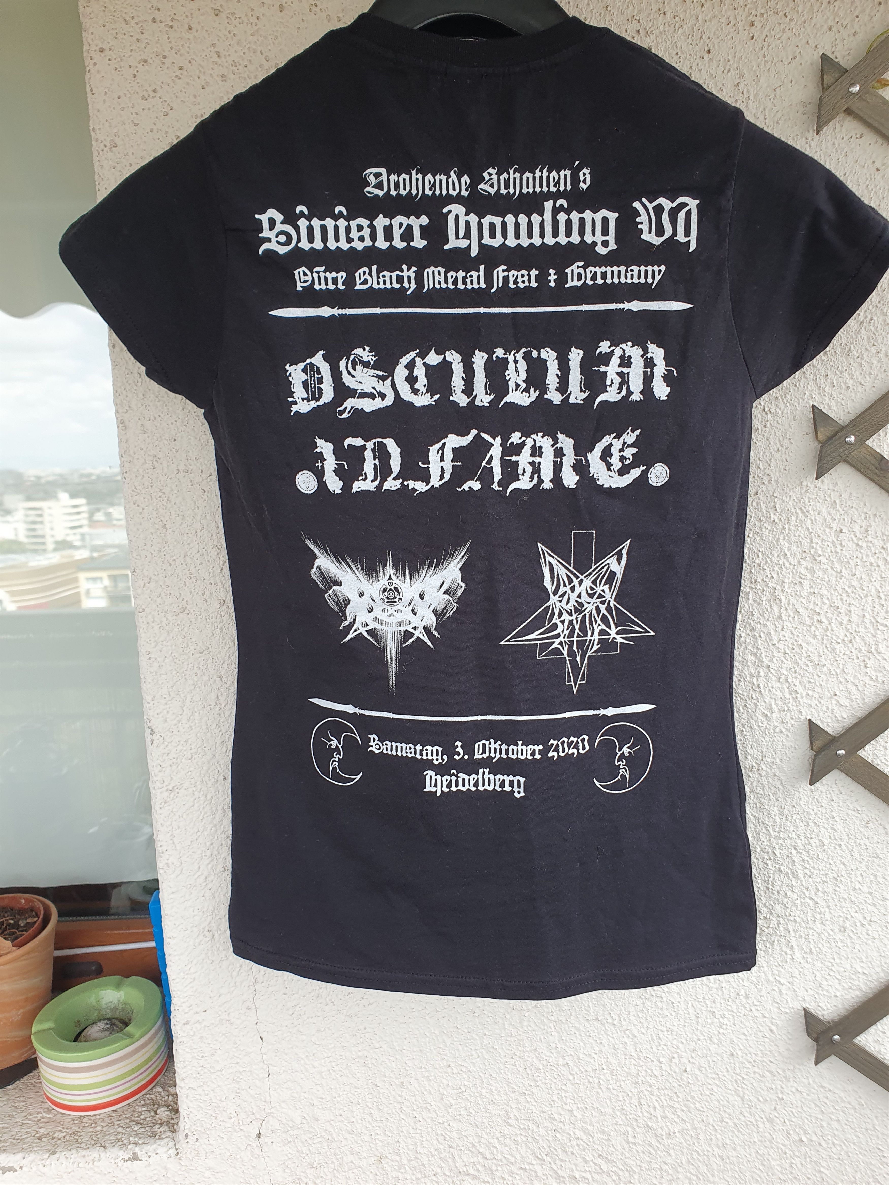 Band Tees Sinister Howling VI 2020 Black Metal Festival t-shirt sz S Size S / US 4 / IT 40 - 5 Thumbnail
