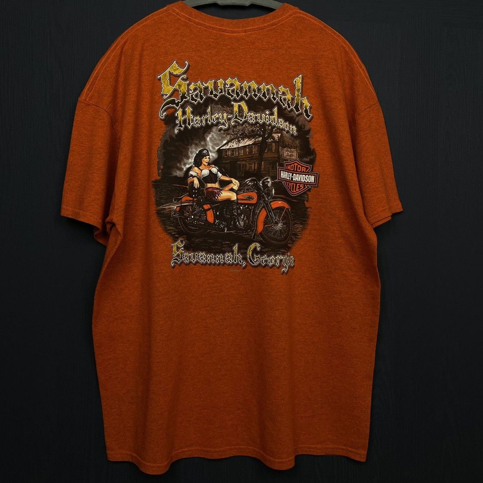 Harley Davidson × Japanese Brand × Vintage 🇺🇸HARLEY-D Pirate Biker Babe T Size US XL / EU 56 / 4 - 1 Thumbnail