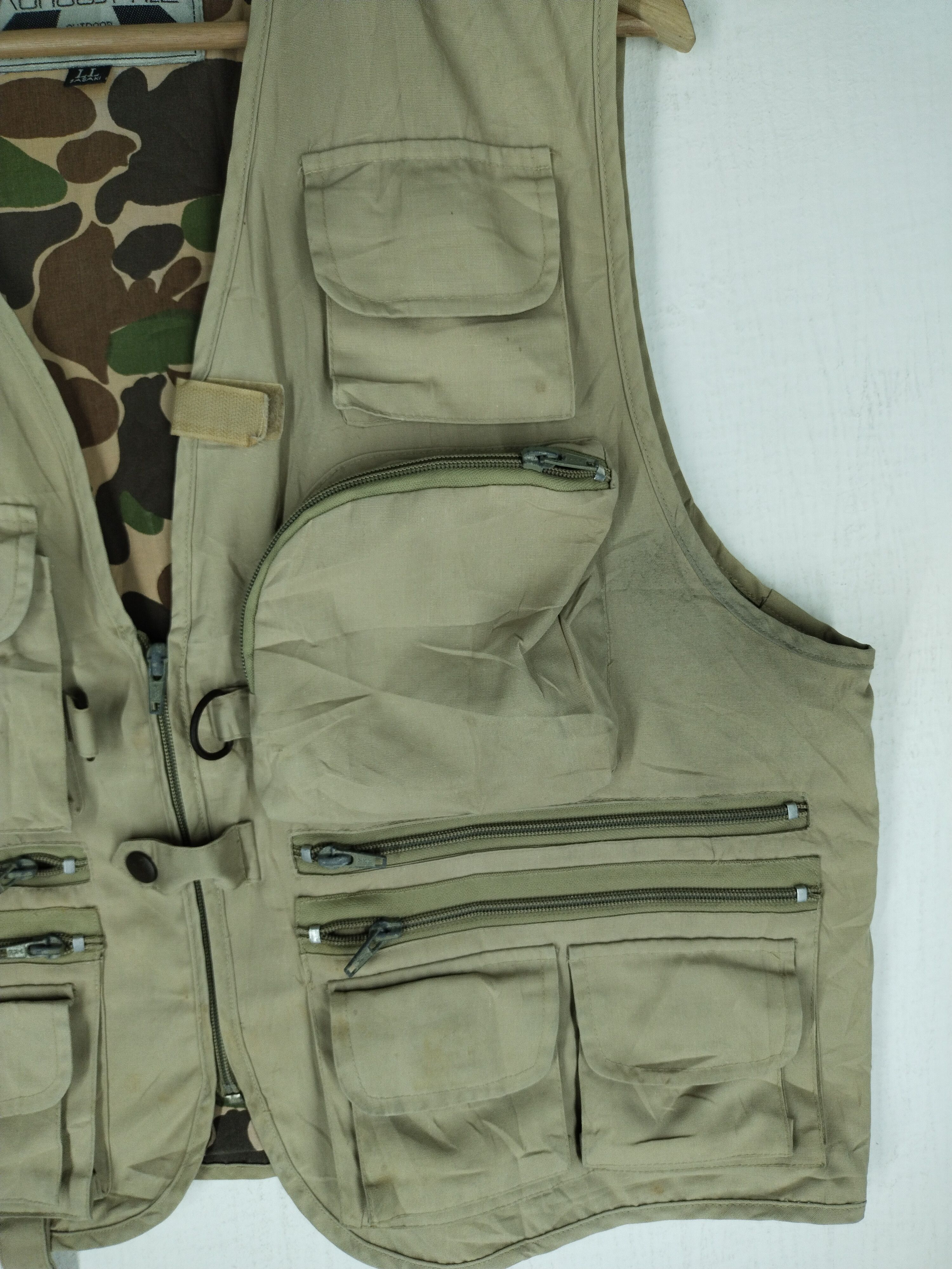 Gear for Sports 🔥 Vtg Camo Vest Reversible Tactical Pocket Size US L / EU 52-54 / 3 - 3 Thumbnail