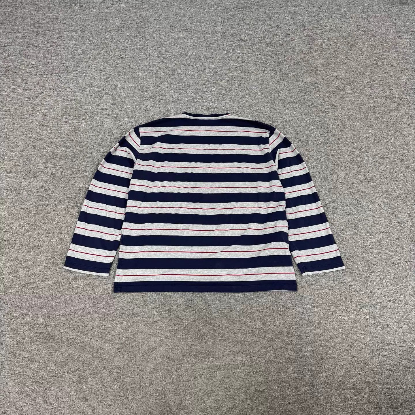 Miu Miu MIU MIU Logo Striped Colorblock Pocket Long Sleeve Tee Size S / US 4 / IT 40 - 3 Thumbnail