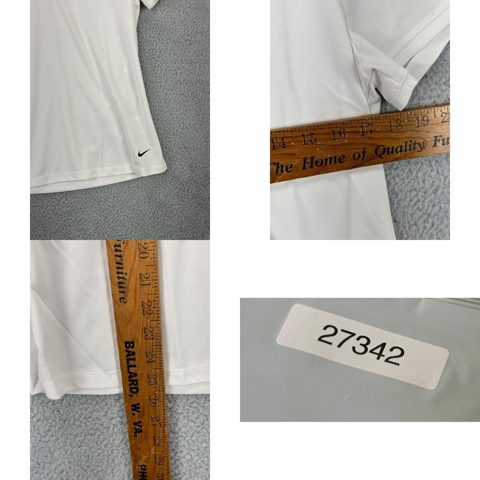 Nike Nike Shirt Womens Large White Dri-Fit Polo Golf Academy Rugby NEW Size L / US 10 / IT 46 - 8 Thumbnail