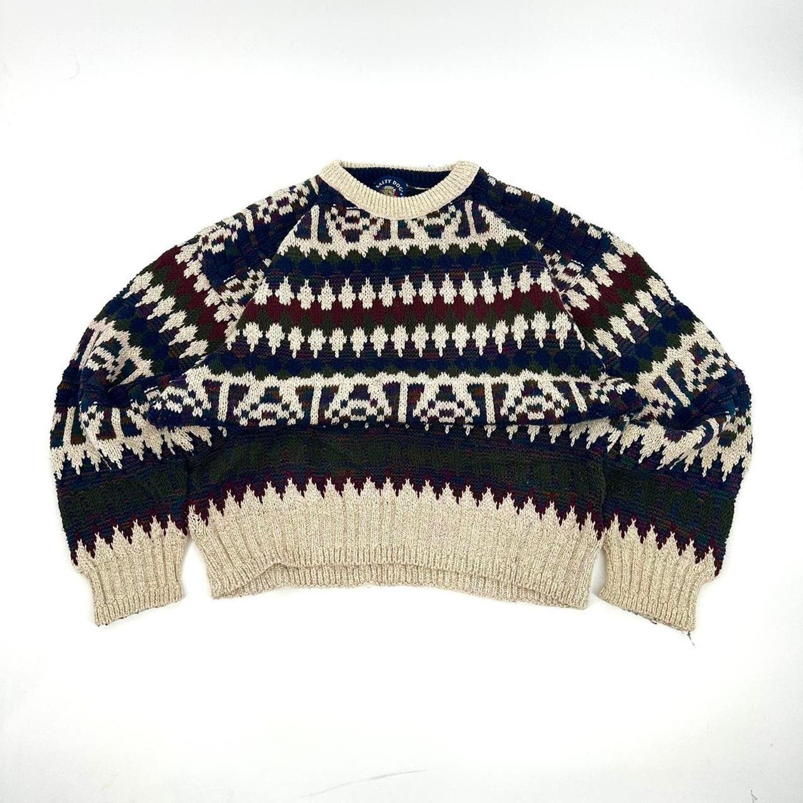 Coogi 90s knit grandpa sweater Size US L / EU 52-54 / 3 - 1 Preview