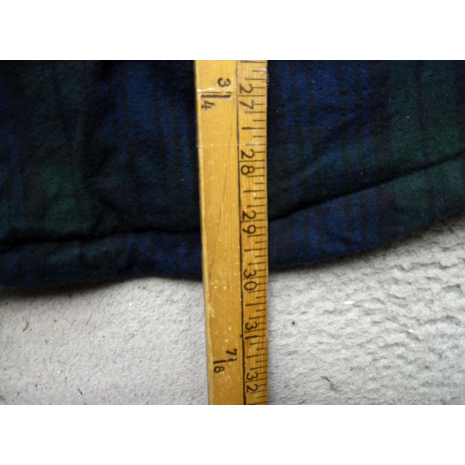 Vintage LL Bean Green Plaid Hooded Flannel Shirt Coat Jacket Mens XL Snap Size US XL / EU 56 / 4 - 5 Thumbnail