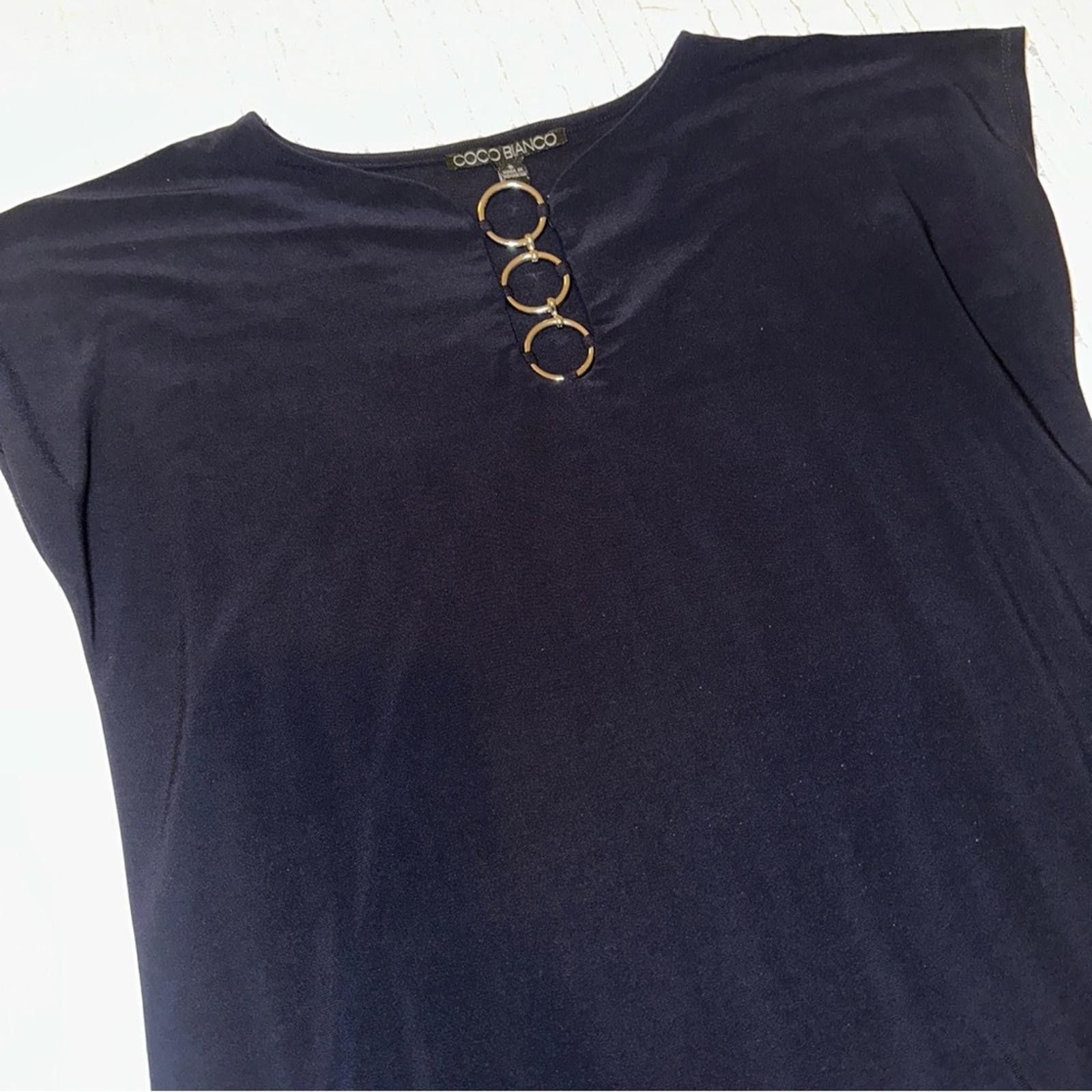 Other Vintage Coco Bianco Small Top Black Top Slinky Y2K Size S / US 4 / IT 40 - 4 Thumbnail