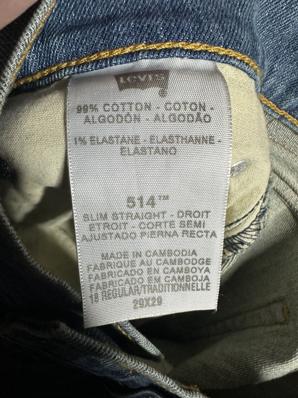 Levi's Levi’s 514 Slim Straight Jeans Denim Pants Size W29 L29 Size US 29 - 6 Thumbnail
