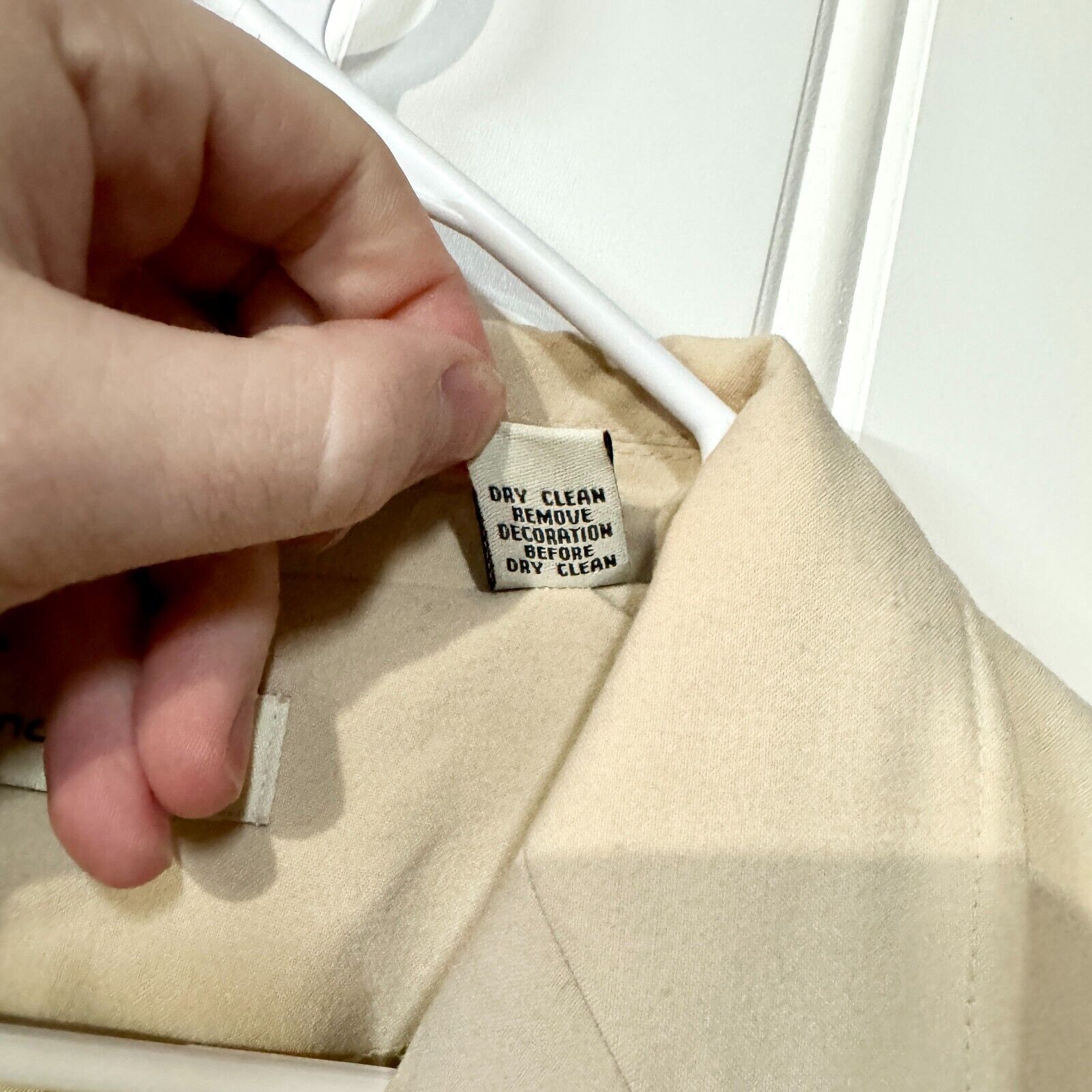 Vintage Vintage Amanda Smith Cream Single Button Down Blazer Size 10 Size L / US 10 / IT 46 - 3 Thumbnail