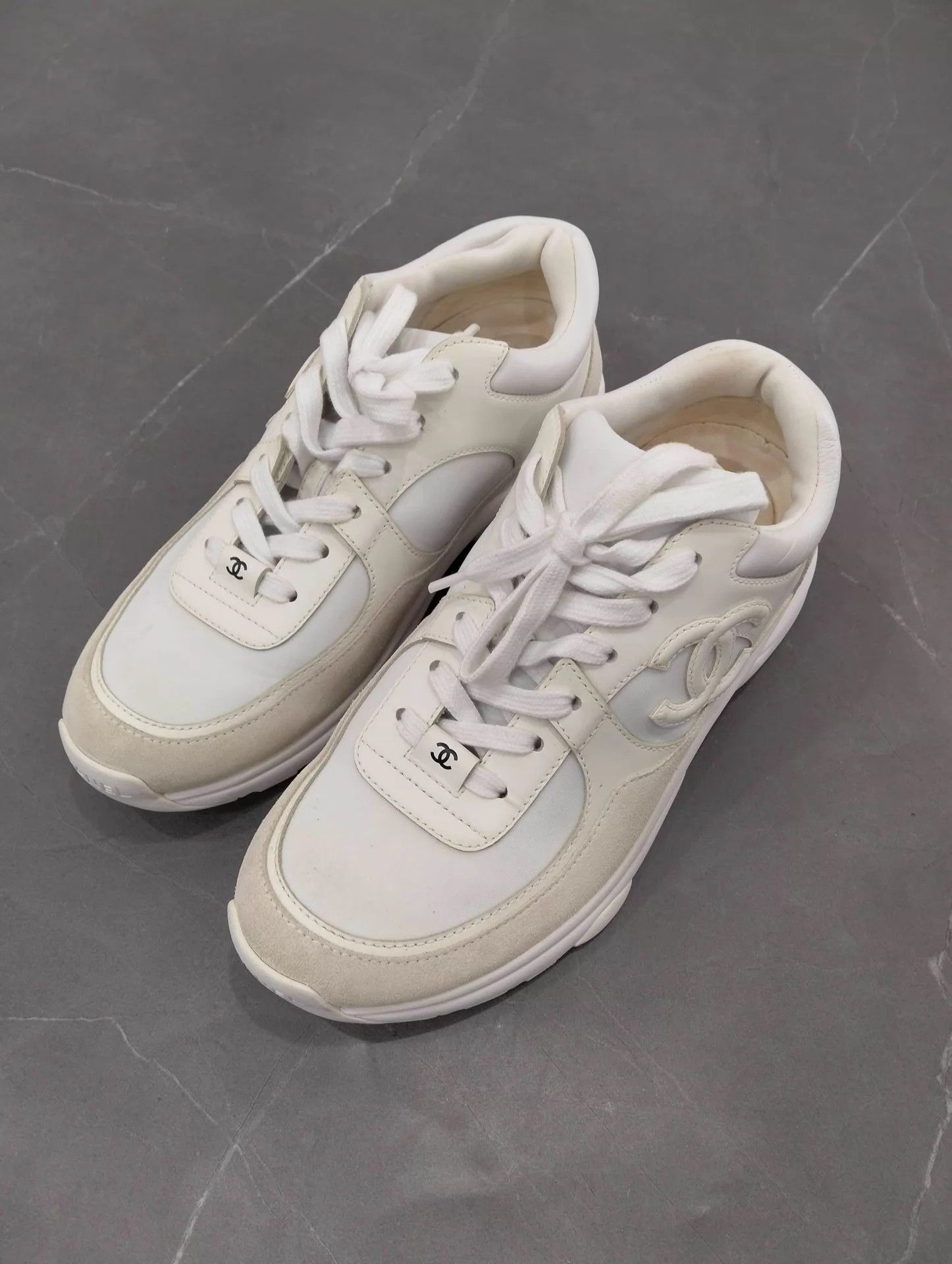 Chanel CHANEL White 95 New Sneaker Size 38 Size US 7.5 / IT 37.5 - 1 Thumbnail