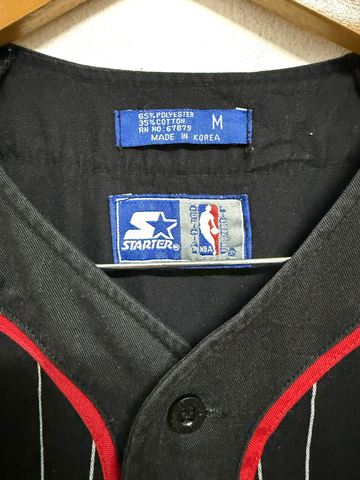 NBA × Starter × Vintage Vintage 90s Chicago Bulls Pinstripe Starter Jersey Size US M / EU 48-50 / 2 - 7 Thumbnail