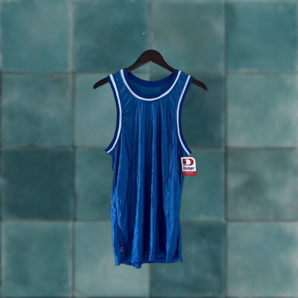 Vintage VINTAGE Dodger Dazzle Basketball Jersey Mens Tank S Royal Blue 90s USA NWT Size US S / EU 44-46 / 1 - 1 Thumbnail