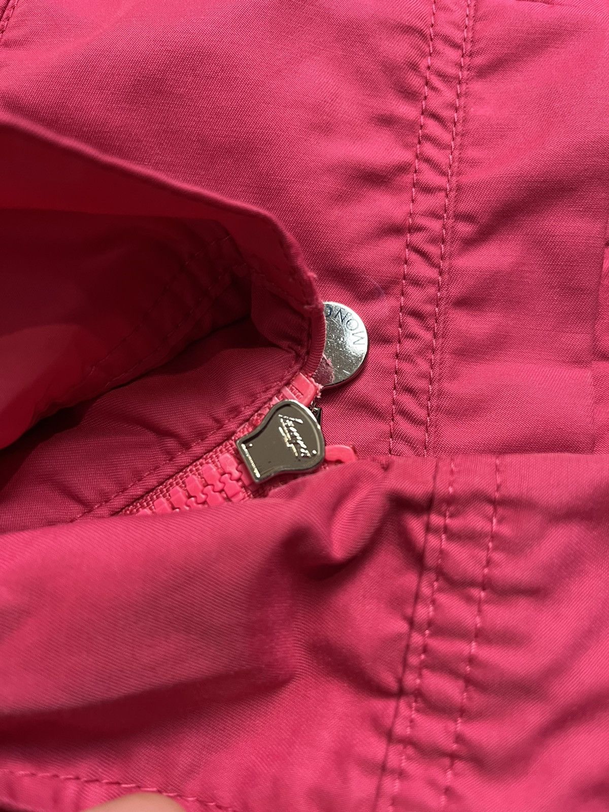 Moncler Moncler Artemia Giubbotto Pink Jacket Size L / US 10 / IT 46 - 8 Thumbnail