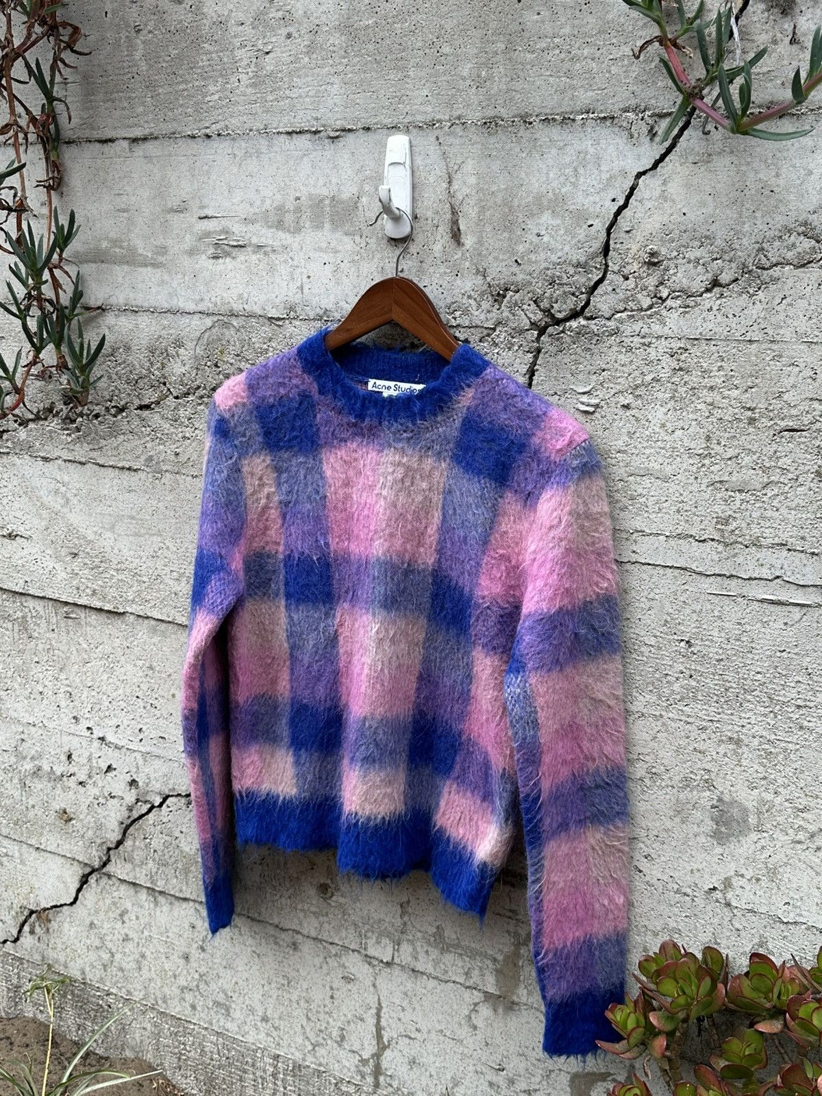 RARE GRAIL Acne Studios geometric patch sweater unisex