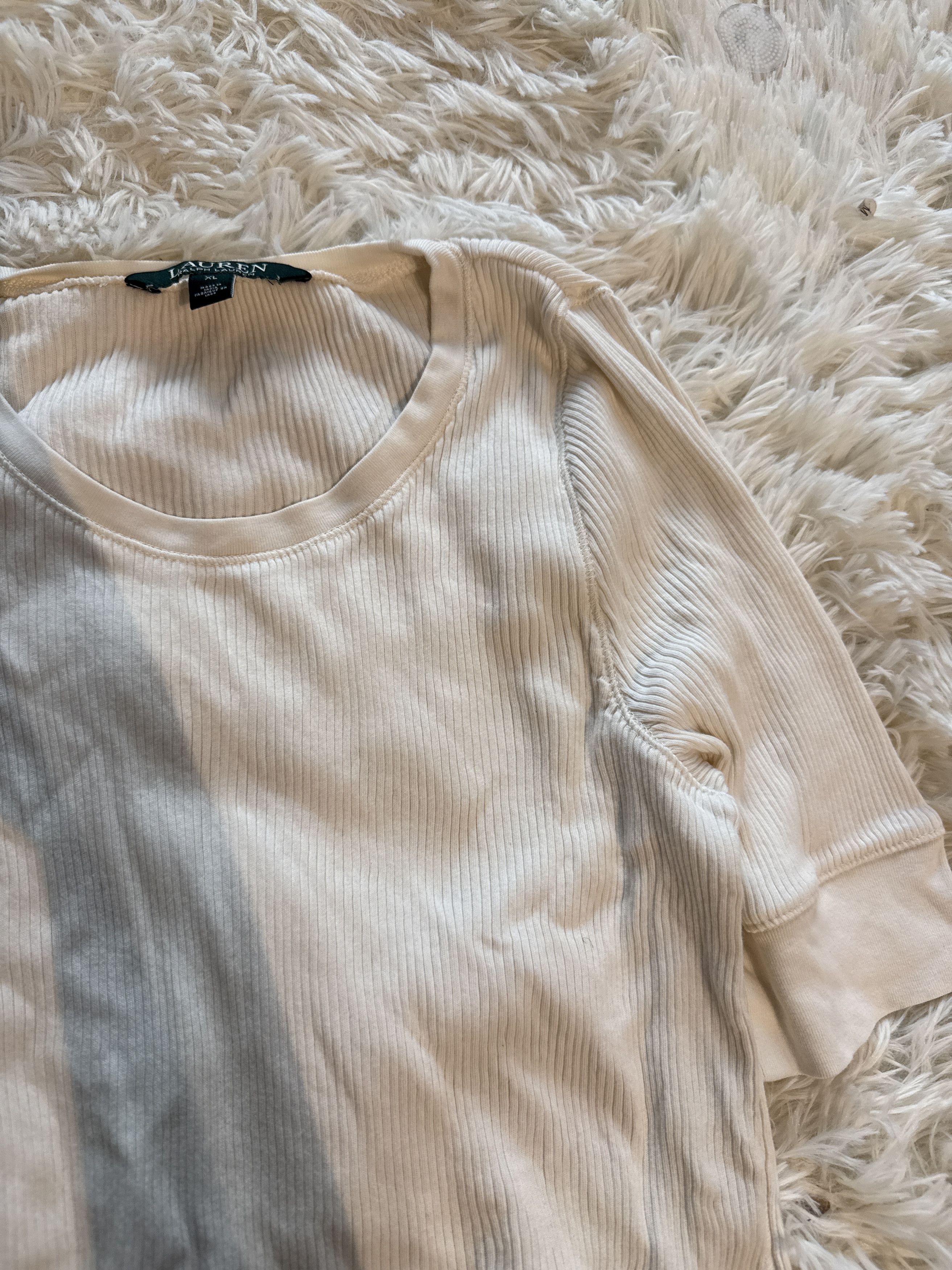 Lauren Ralph Lauren Lauren Ralph Lauren ribbed knit quarter sleeve Size XL / US 12-14 / IT 48-50 - 4 Thumbnail